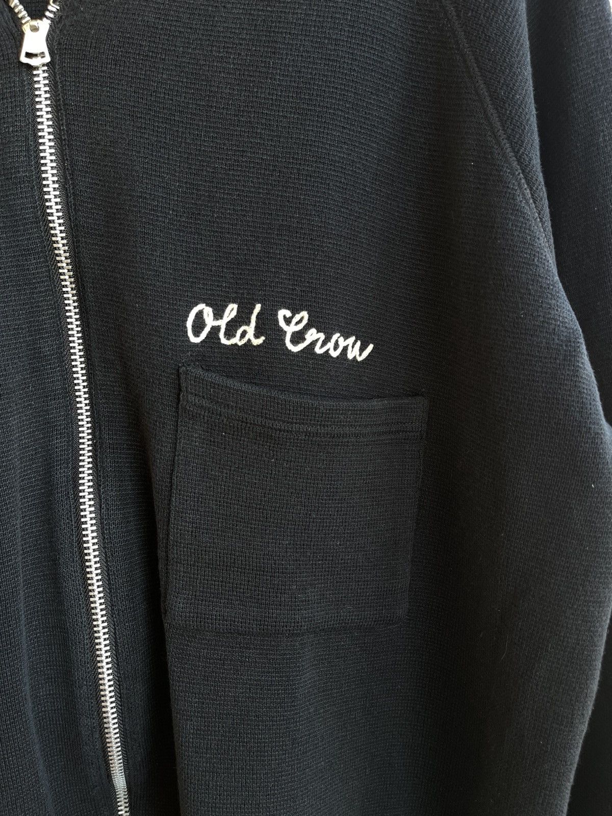 Japanese Brand Old Crow Speed Shop Glad Hand Belly Tank Knit Blouson Jacket Size US XL / EU 56 / 4 - 5 Thumbnail