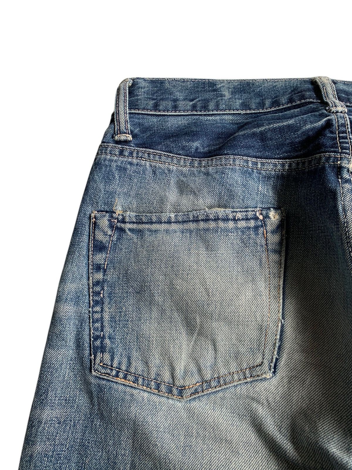 OMNIGOD OMNIGOD JAPANESE BUTTON FLY SELVEDGE DISTRESSED DENIM🎌 Size US 28 / EU 44 - 15 Thumbnail