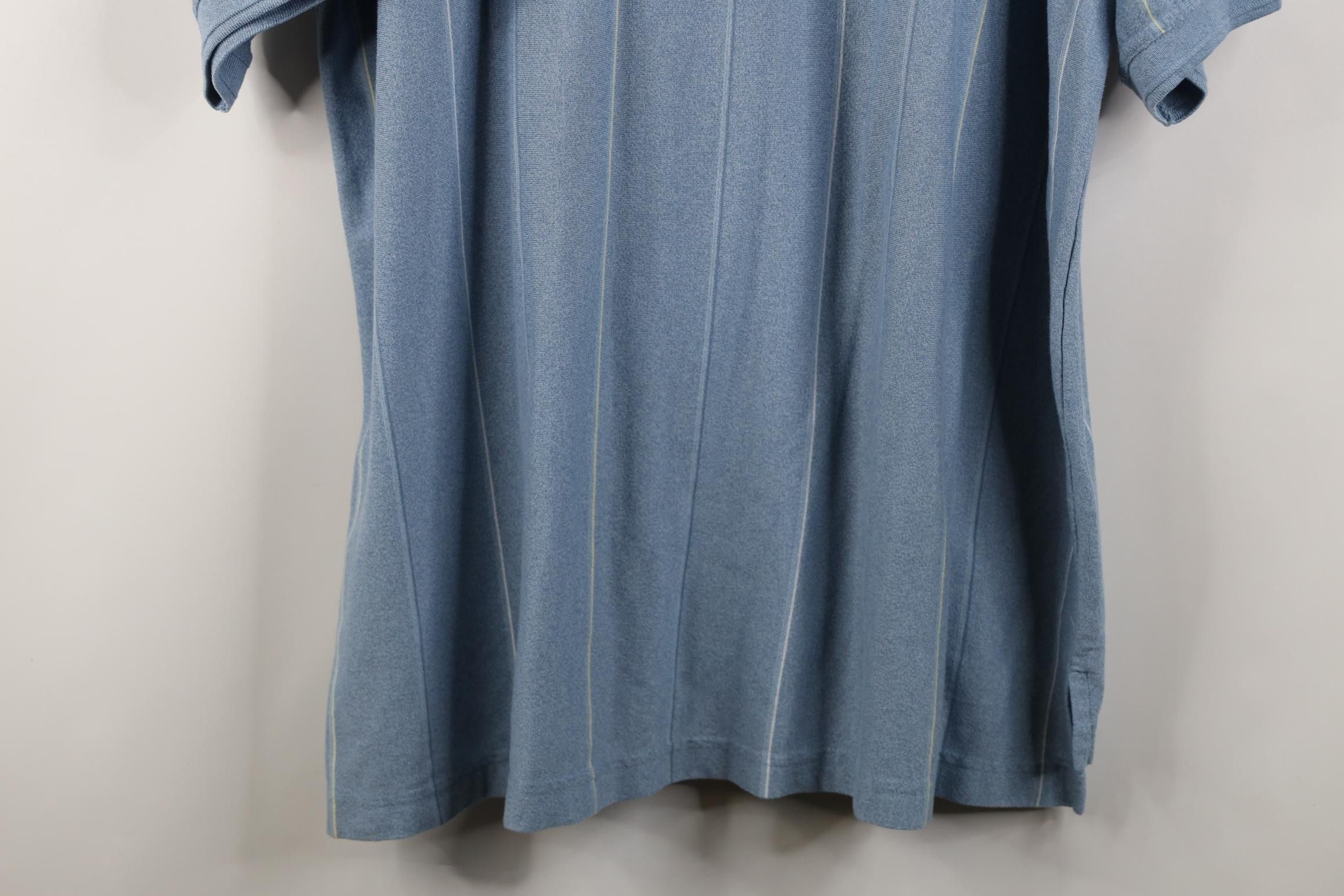 Vintage Vintage 90s Streetwear Knit Collared Golf Polo Shirt Blue Size US XXL / EU 58 / 5 - 13 Thumbnail