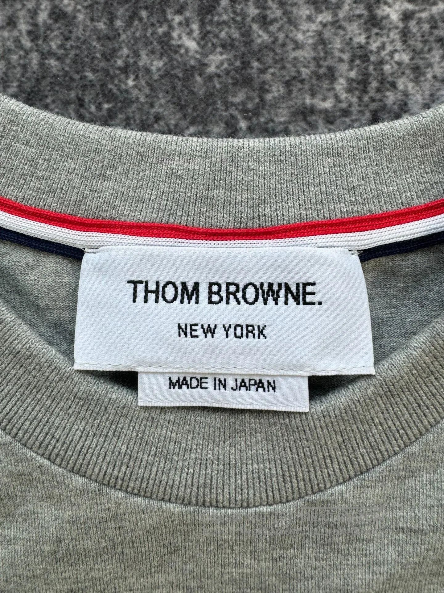 Thom Browne thom browne gray sweatshirt with logo detail. Size US L / EU 52-54 / 3 - 3 Thumbnail