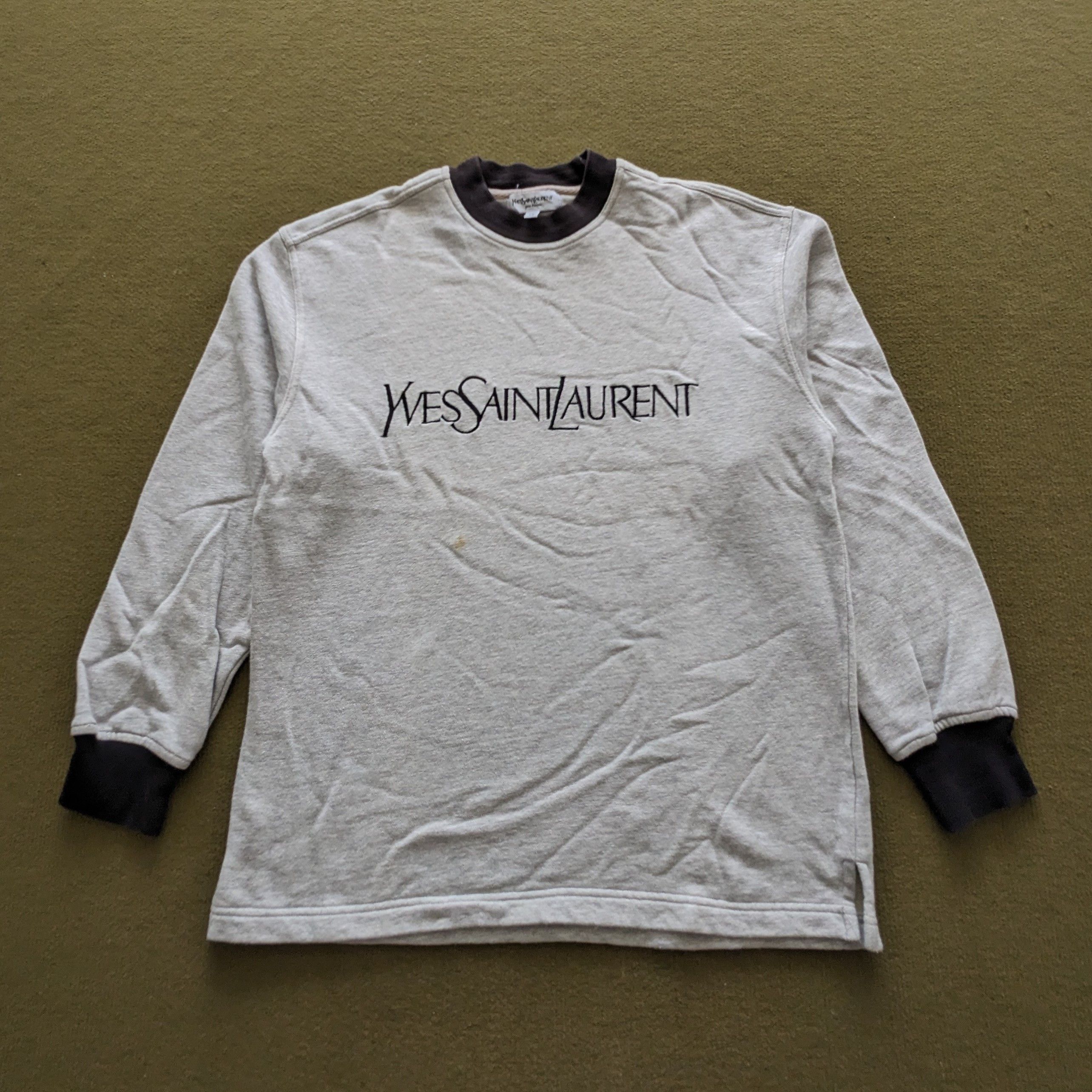 Yves Saint Laurent Vintage Yves Saint Laurent Luxury Brand Sweatshirt Size US S / EU 44-46 / 1 - 1 Thumbnail
