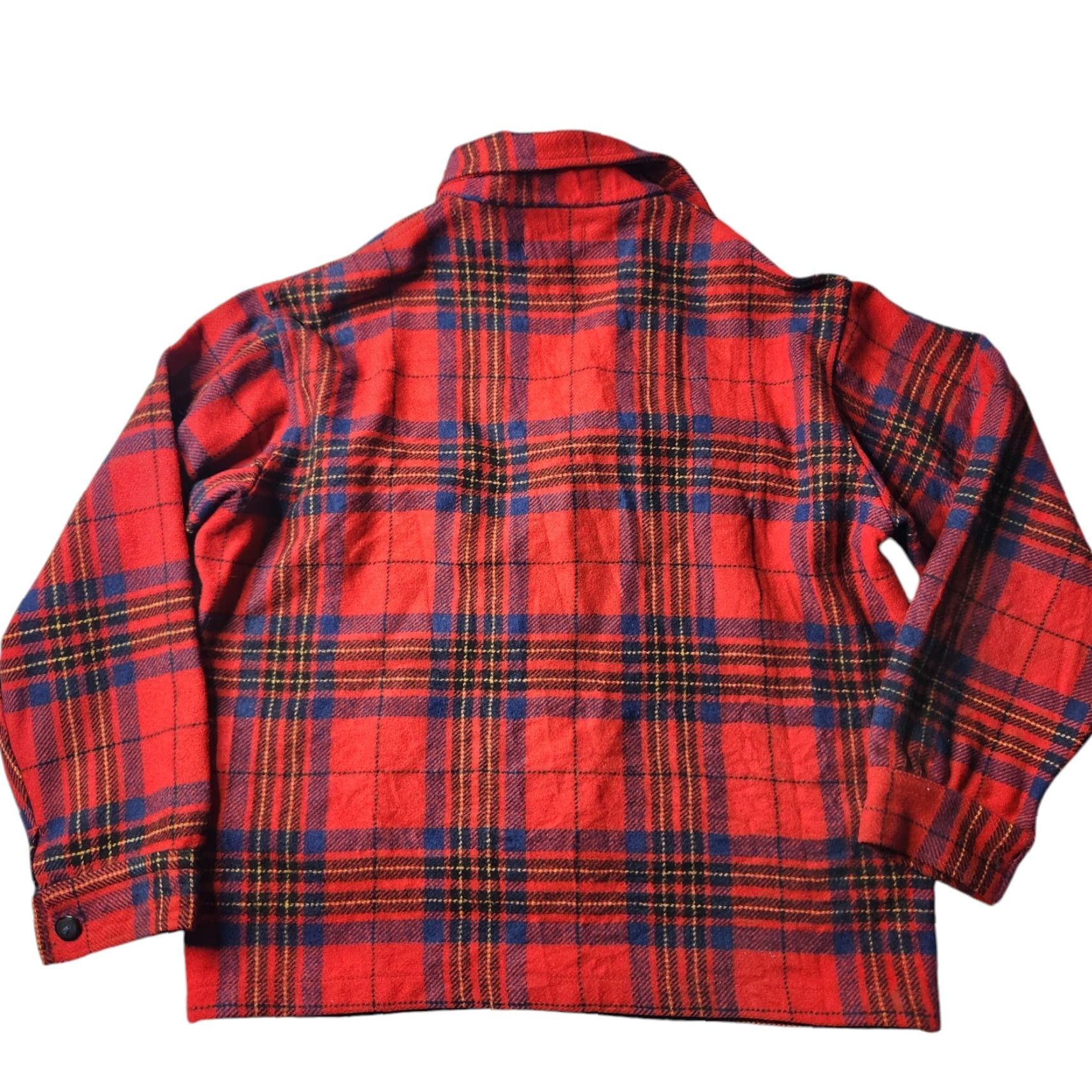 Pendleton VINTAGE Pendleton Shirt Mens Medium M Red Plaid Wool Button-Up Shacket Board Shirt Size US M / EU 48-50 / 2 - 5 Thumbnail