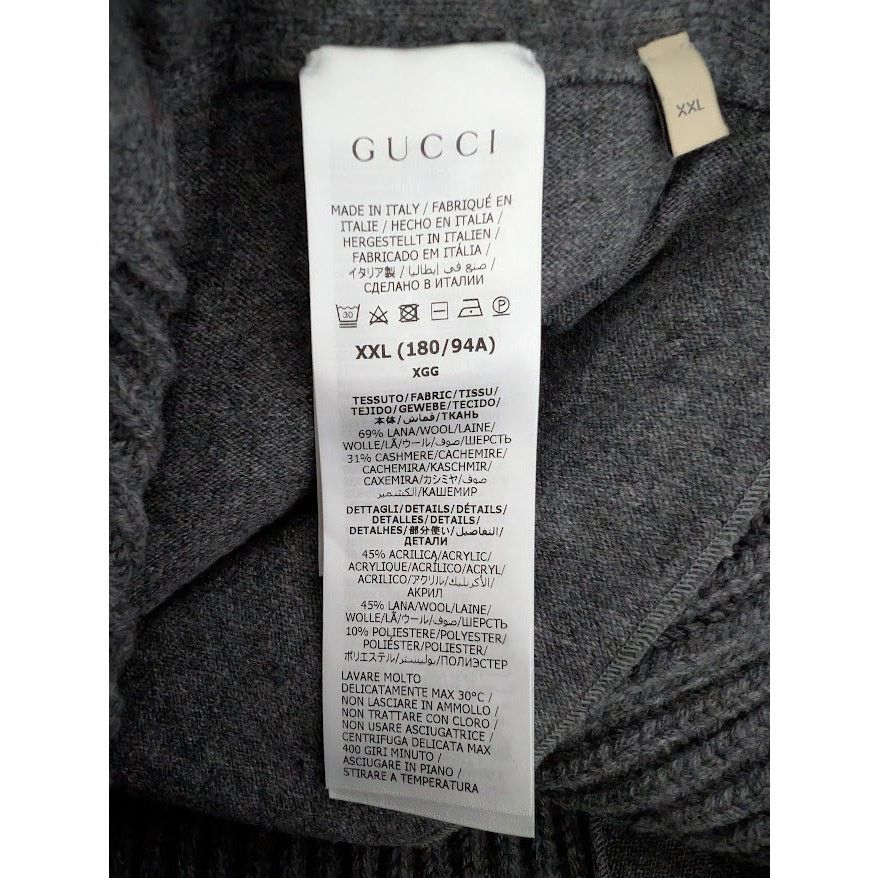 Gucci o1rshd1 Cashmere / Wool Trouser Pant in Grey Melange Size US 38 / EU 54 - 15 Thumbnail