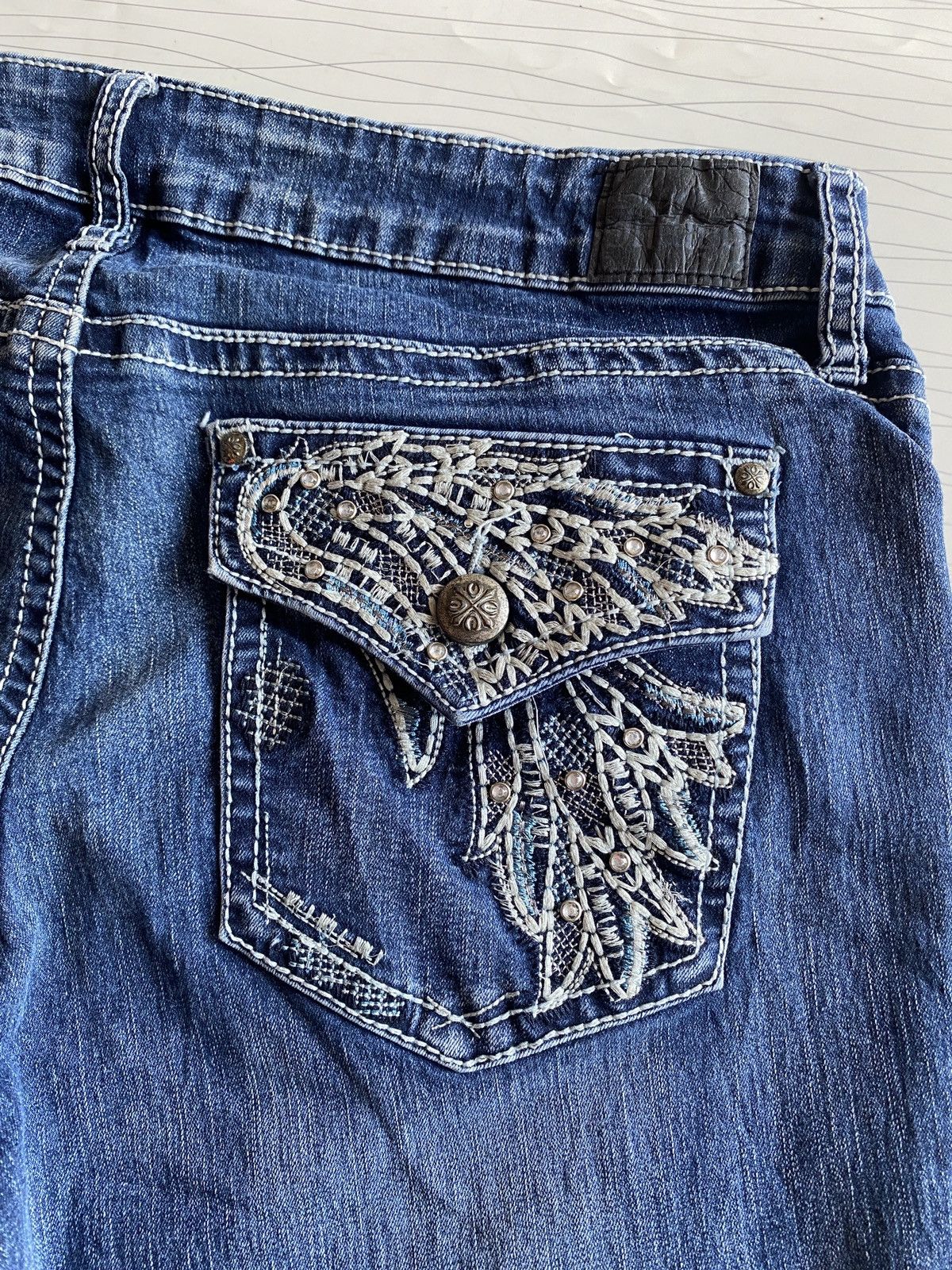 If Six Was Nine Japanese brand love indigo flare denim Size US 34 / EU 50 - 12 Thumbnail