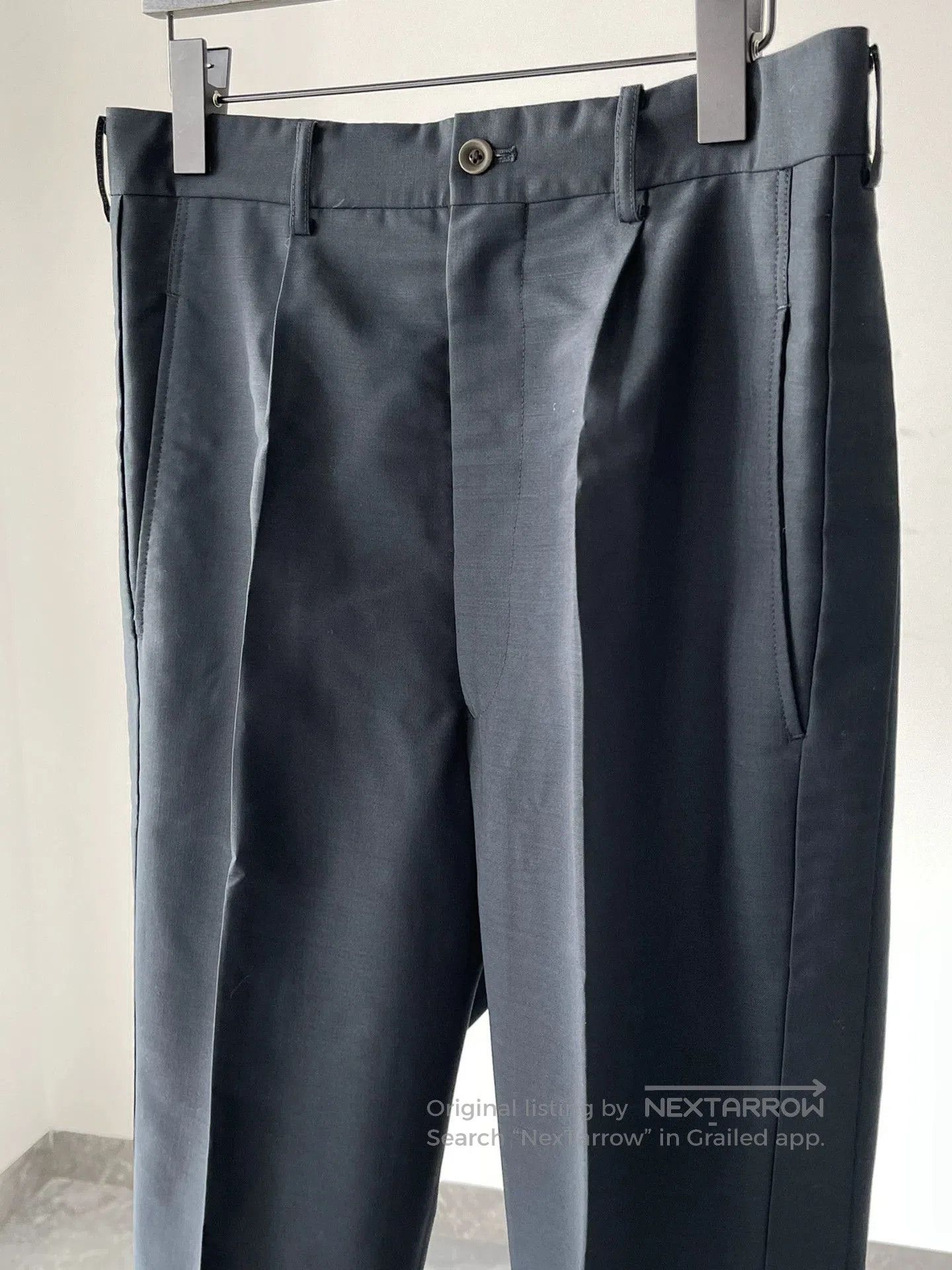 Yohji Yamamoto Yohji Yamamoto 90s Indigo Wool Trousers. Size US 35 - 3 Thumbnail
