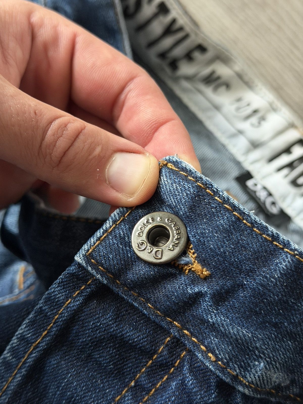Dolce & Gabbana Dolce & Gabbana Vintage 05/06 SS Denim Swag Y2K Drip Jeans Size US 36 / EU 52 - 19 Thumbnail
