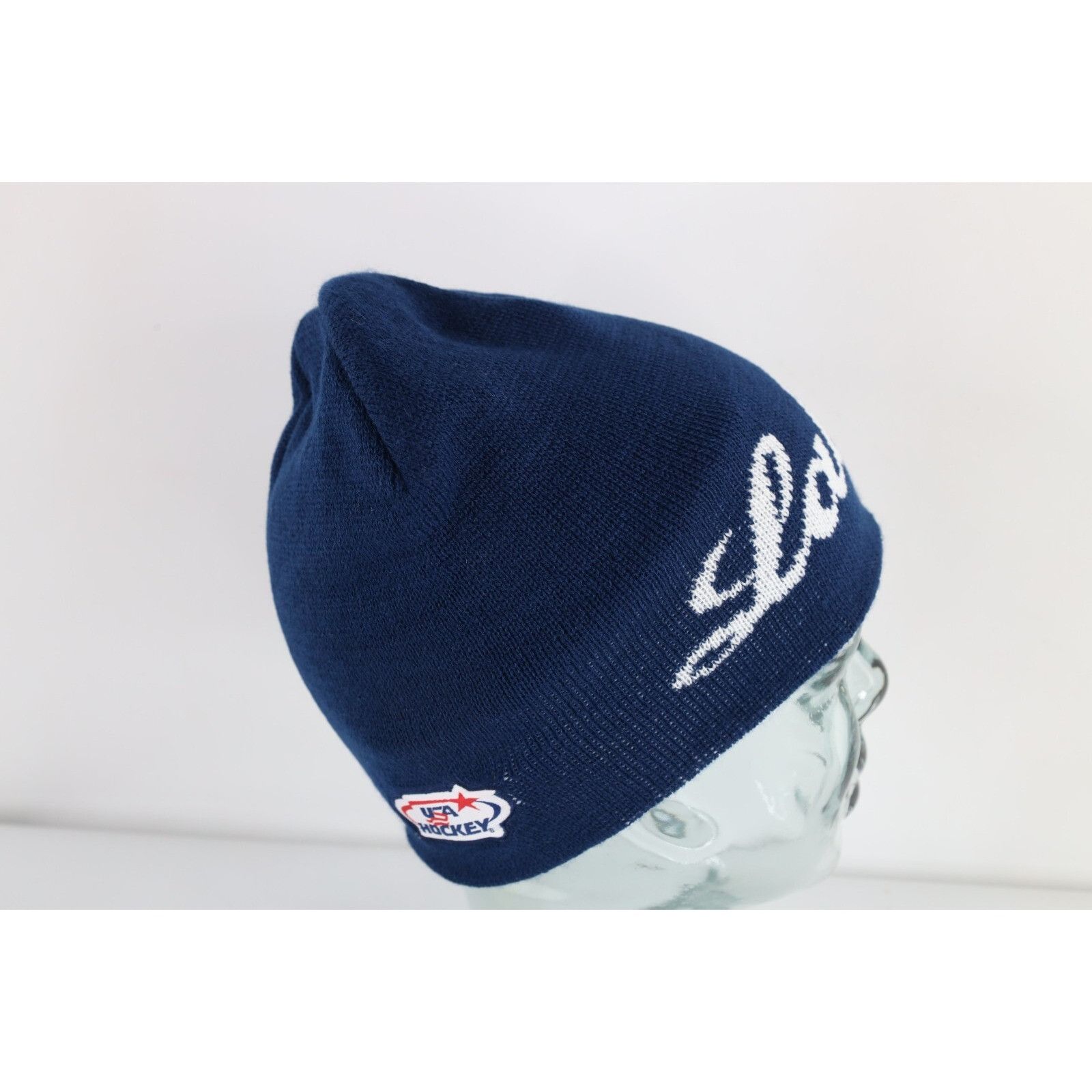 Vintage Vintage Labatt Blue Beer Team USA Hockey Olympics Beanie Size ONE SIZE - 5 Thumbnail