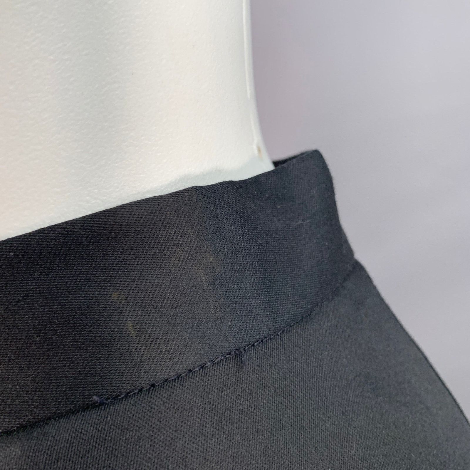 Other VICTOR COSTA Vintage 26 Black Taffeta Open Front Long Skirt Size 26" / US 2 / IT 38 - 4 Thumbnail