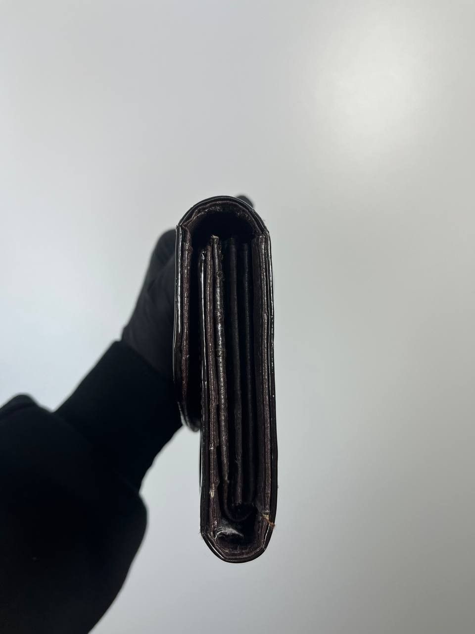 Marc by Marc Jacobs Marc By Marc Jacobs Patent Leather Wallet Black Logo Size ONE SIZE - 7 Thumbnail