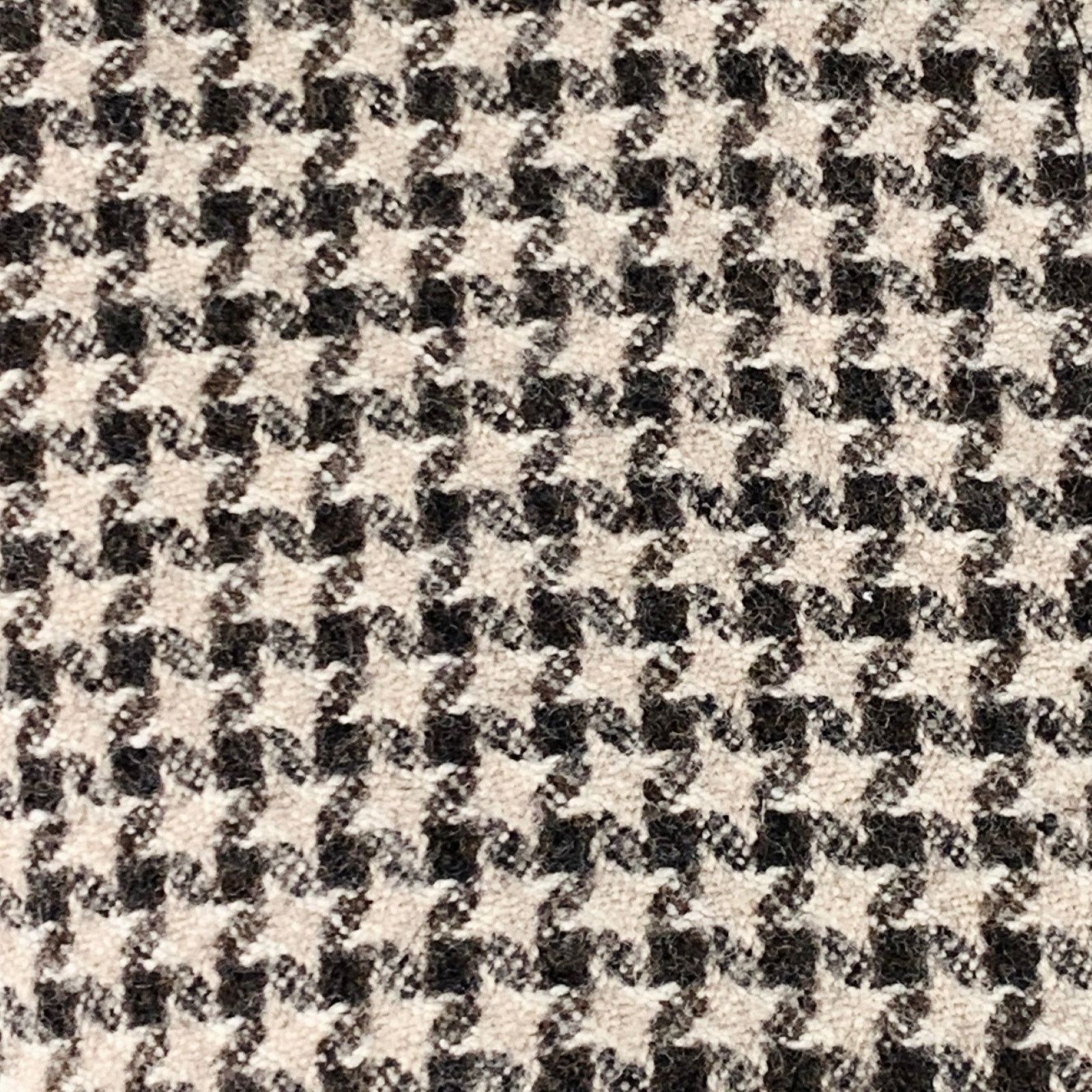 Armani Collezioni Size 6 Brown Tan Wool Houndstooth Collarless Jacket Blazer Size M / US 6-8 / IT 42-44 - 2 Thumbnail
