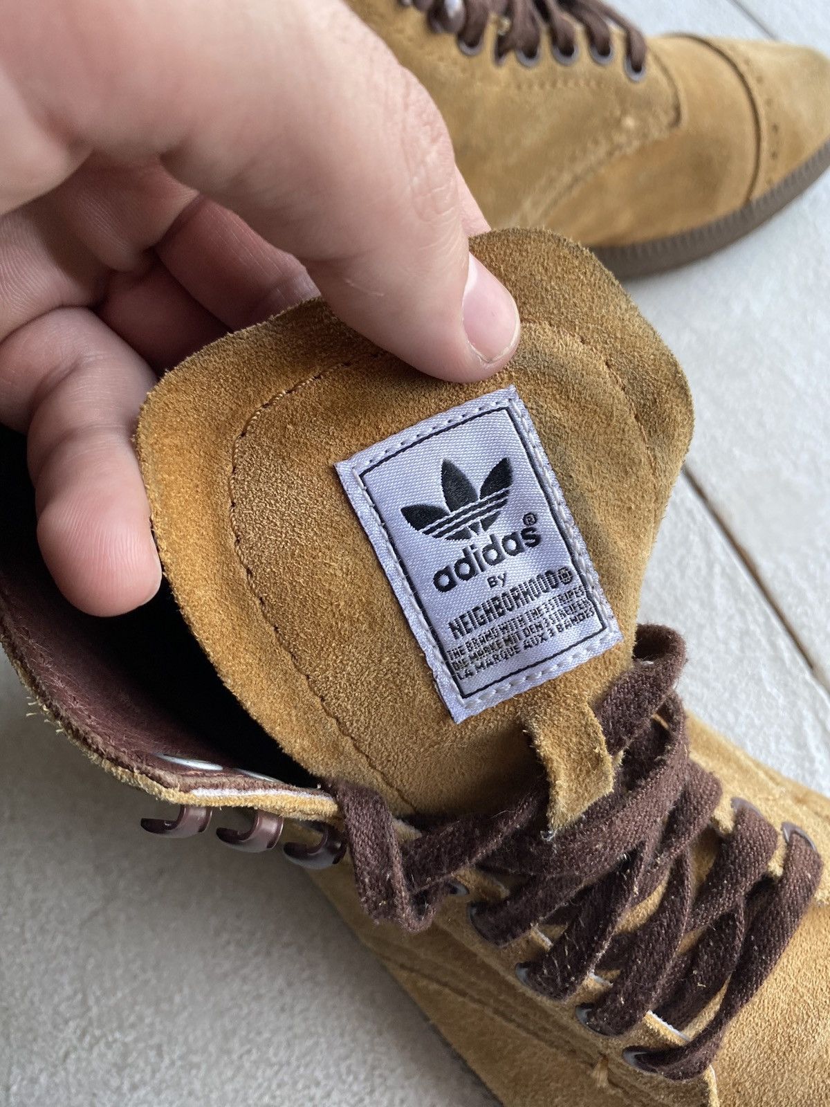 Adidas × Japanese Brand × Neighborhood 🔥ADIDAS & NEIGHBOURHOOD JAPAN HIGH MENS SNEAKERS OPIUM GOTH Size US 7.5 / EU 40-41 - 7 Thumbnail
