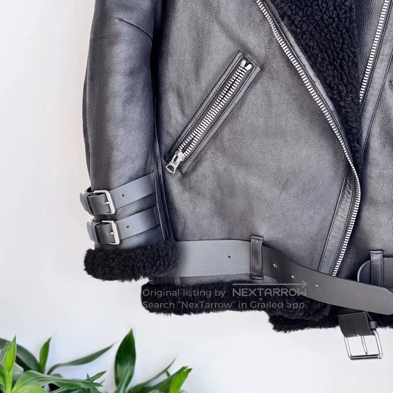 Acne Studios Acne Studios Black Wool Pilot Jacket Size XS / US 0-2 / IT 36-38 - 6 Thumbnail