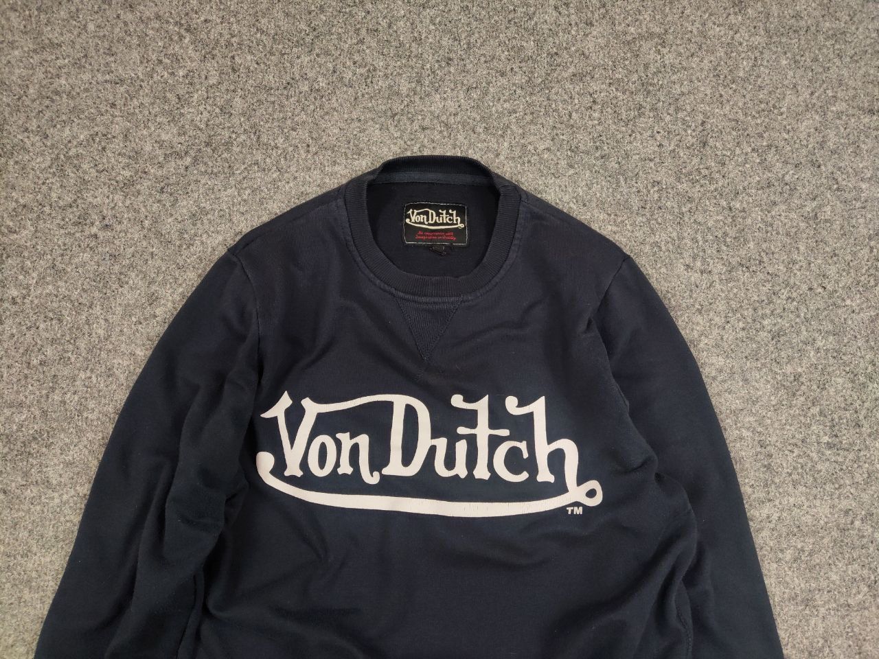 Von Dutch Vintage Von Dutch logo Blue Crew Chek Sweatshirt y2k style Size US M / EU 48-50 / 2 - 9 Thumbnail