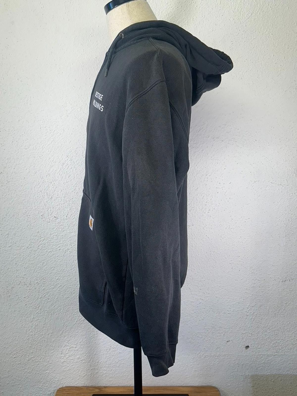 Carhartt Carhartt Unisex Large Black Original Fit Zipper Hoodie Size US L / EU 52-54 / 3 - 4 Thumbnail