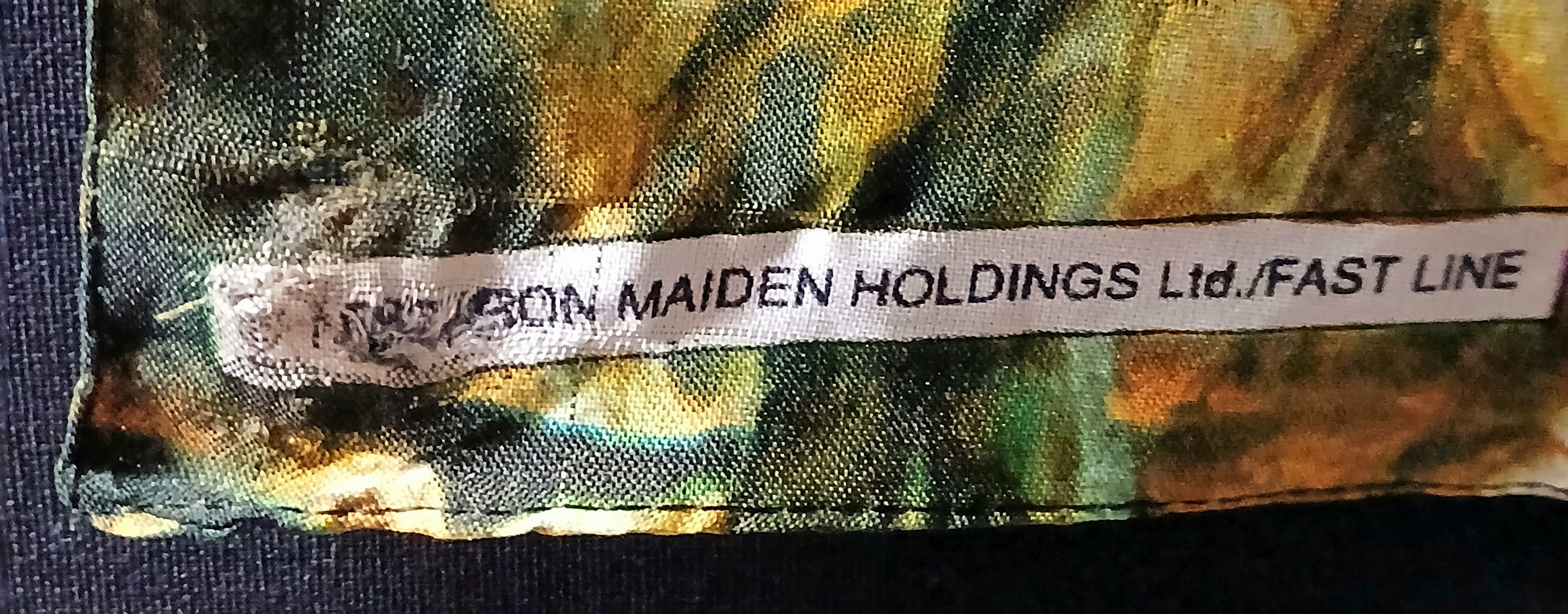 Vintage IRON MAIDEN 1993 POSTER FLAG BANNER HALLOWED BE THY NAME Size ONE SIZE - 2 Thumbnail