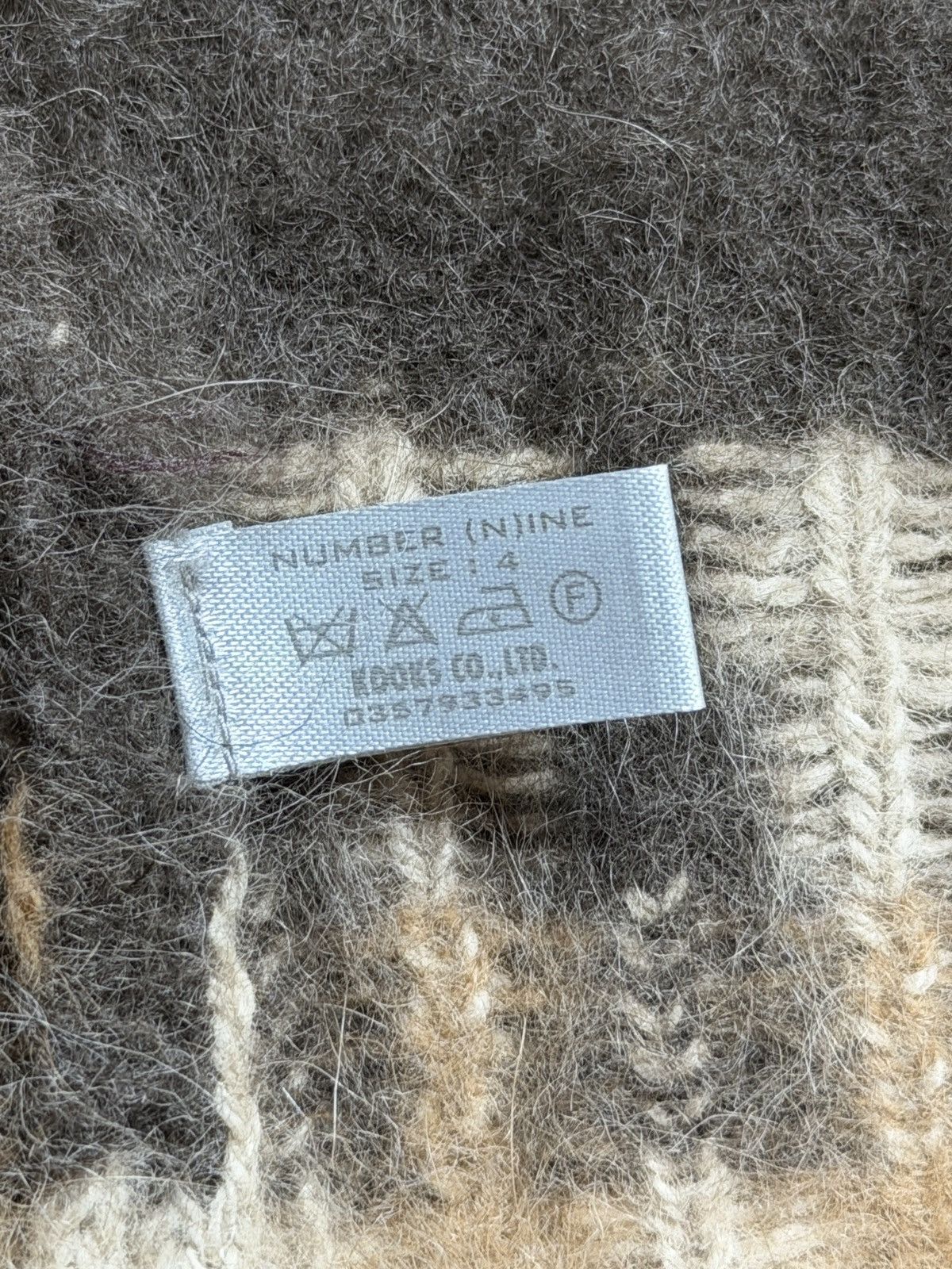Number (N)ine Number (N)ine Brown Mohair Wool AW02 Nowhere Man Cardigan Size US XL / EU 56 / 4 - 5 Thumbnail