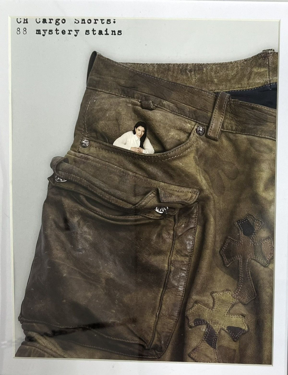 Chrome Hearts × Vintage Chrome Hearts close up CH cargo shorts Framed poster 9x11 Size ONE SIZE - 2 Thumbnail