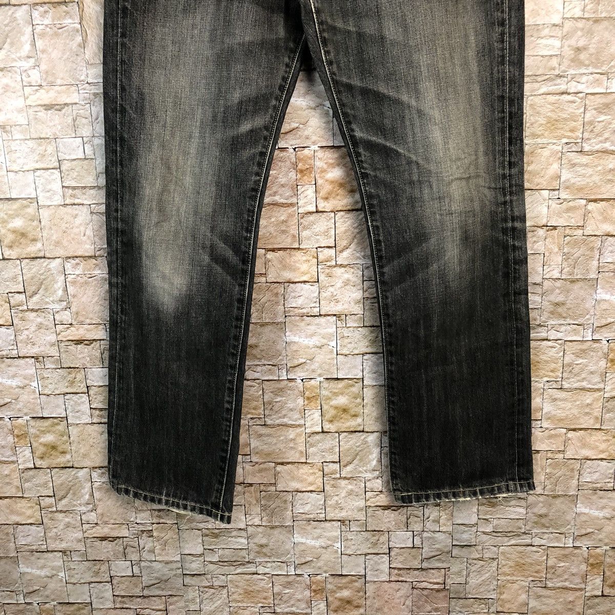 Uniqlo Faded Black Uniqlo vintage Jeans denim #A349 Size US 31 - 7 Thumbnail
