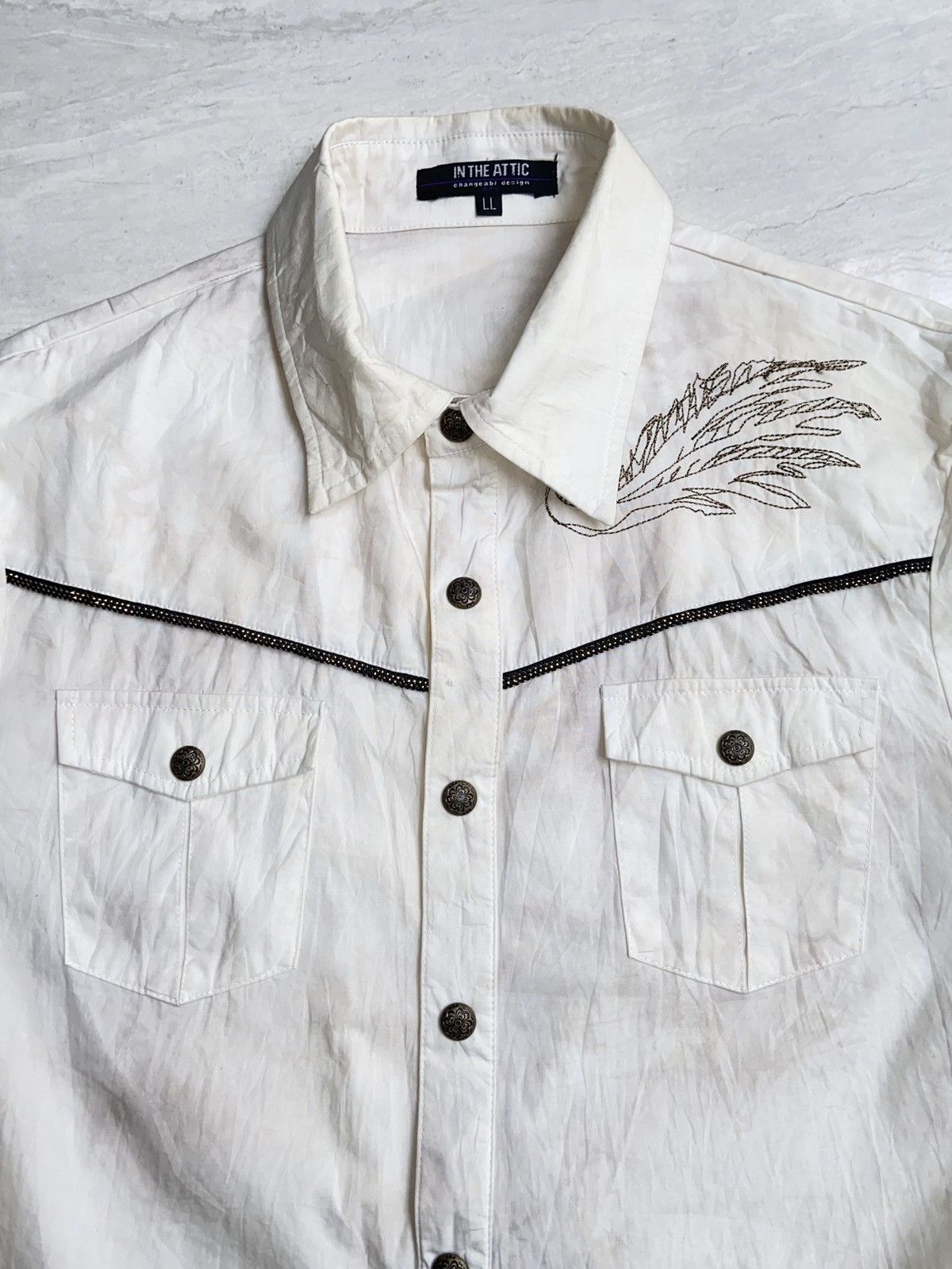 In The Attic IN THE ATTIC White Shirt Size US M / EU 48-50 / 2 - 3 Thumbnail