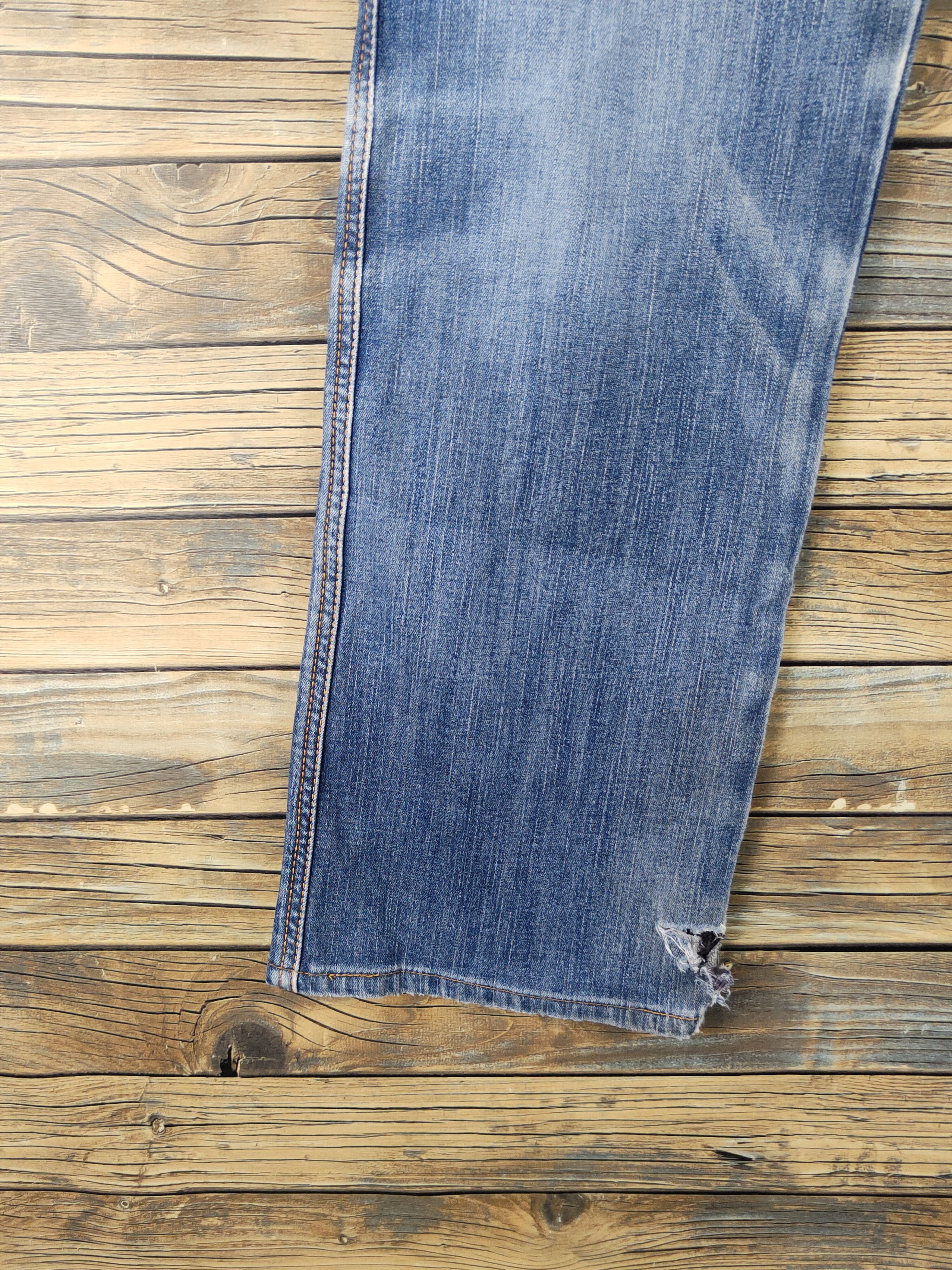 Edwin Edwin Blue Distressed Ripped denim Jeans #1695 Size US 32 / EU 48 - 5 Thumbnail