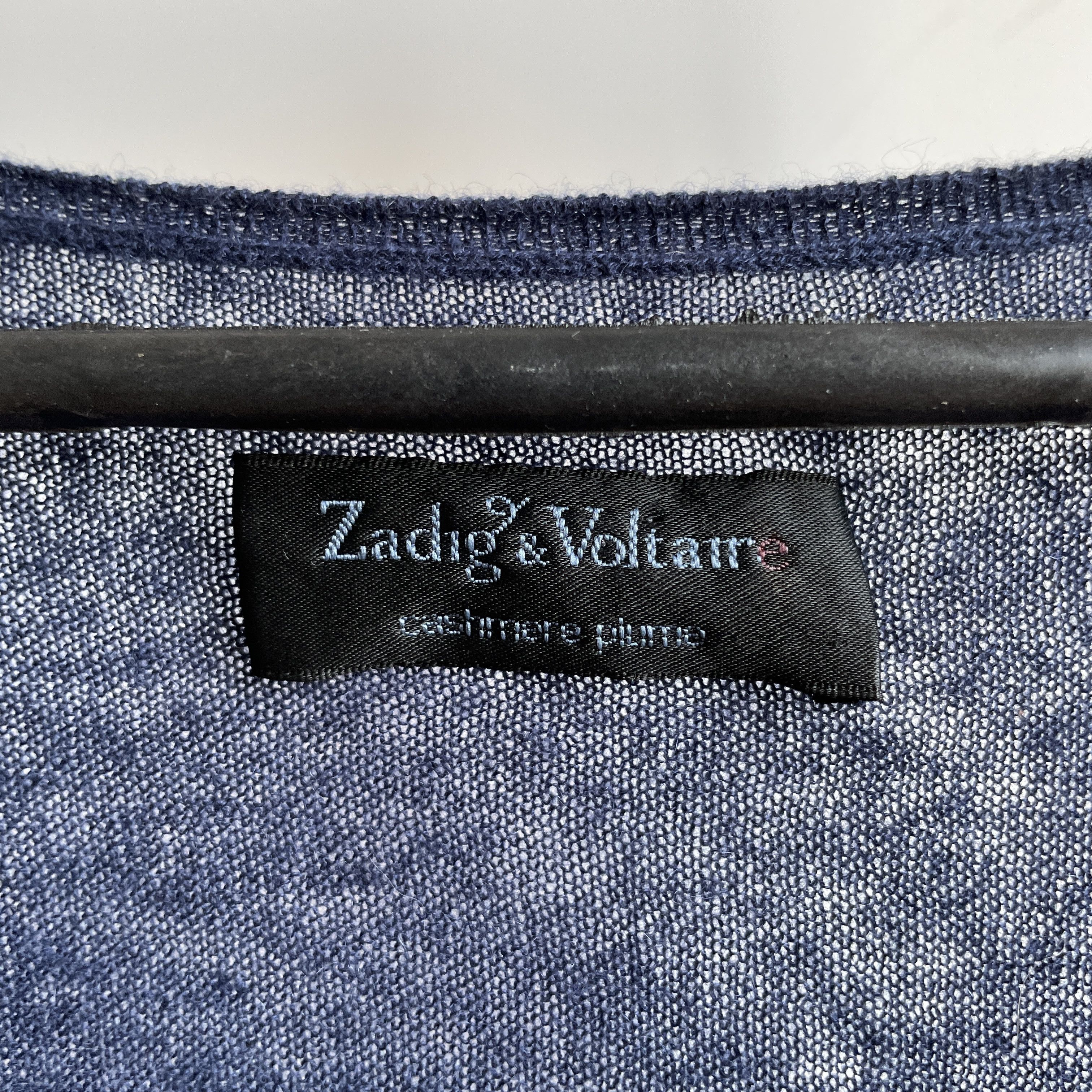 Zadig & Voltaire Zadig & Voltaire Womens Apple CP Cashmere V-Neck Sweater Size M / US 6-8 / IT 42-44 - 6 Thumbnail