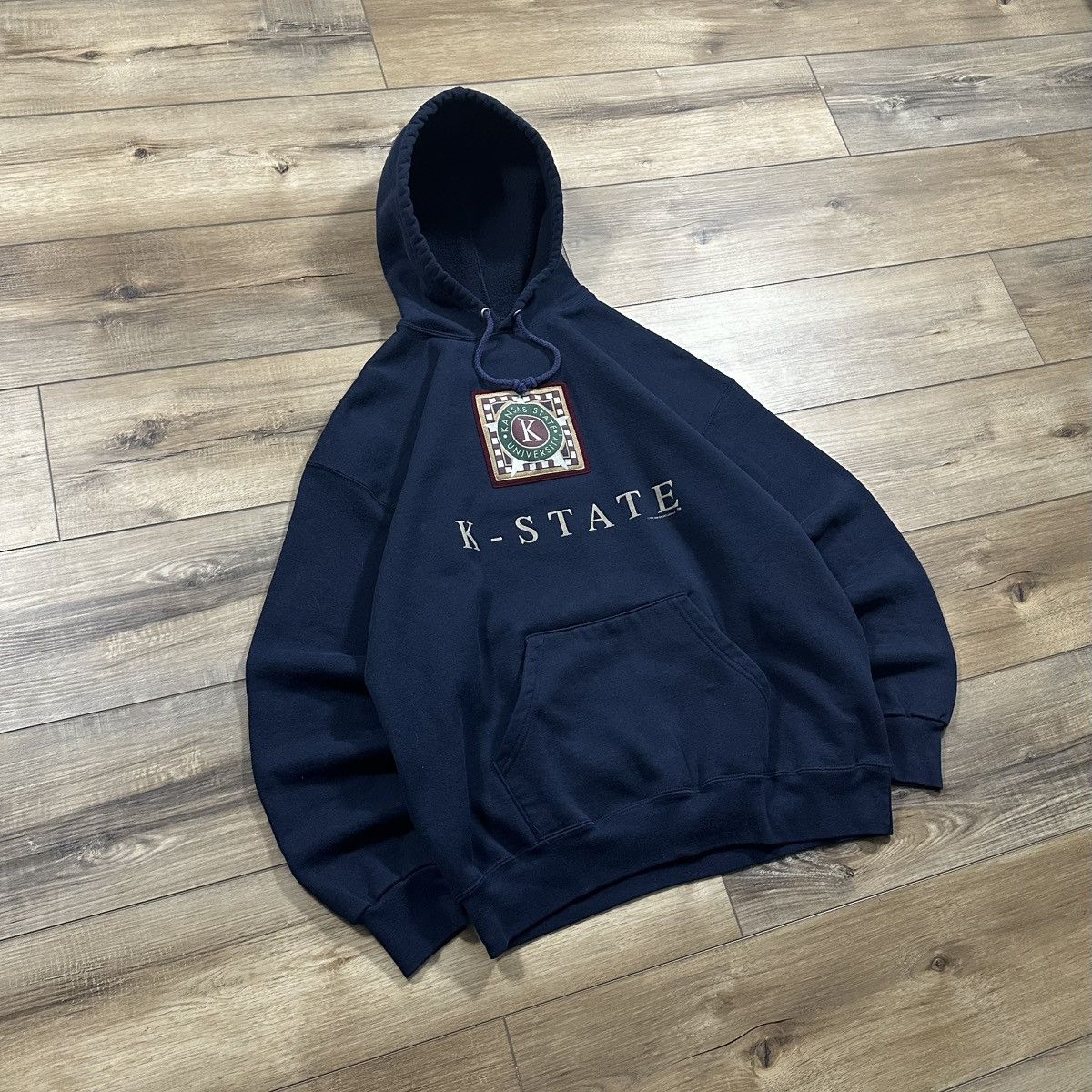 Other Vintage 1993 J&M Sportswear Kansas State Pullover Hoodie Size US XL / EU 56 / 4 - 2 Thumbnail