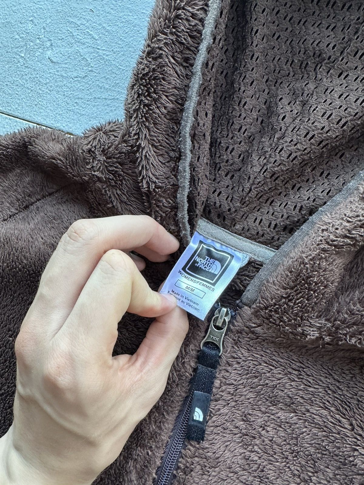 The North Face 🚨Crazy Mocha Brown TNF Fleece Zip-Up Jacket Cozy Fuzzy Size M / US 6-8 / IT 42-44 - 5 Thumbnail