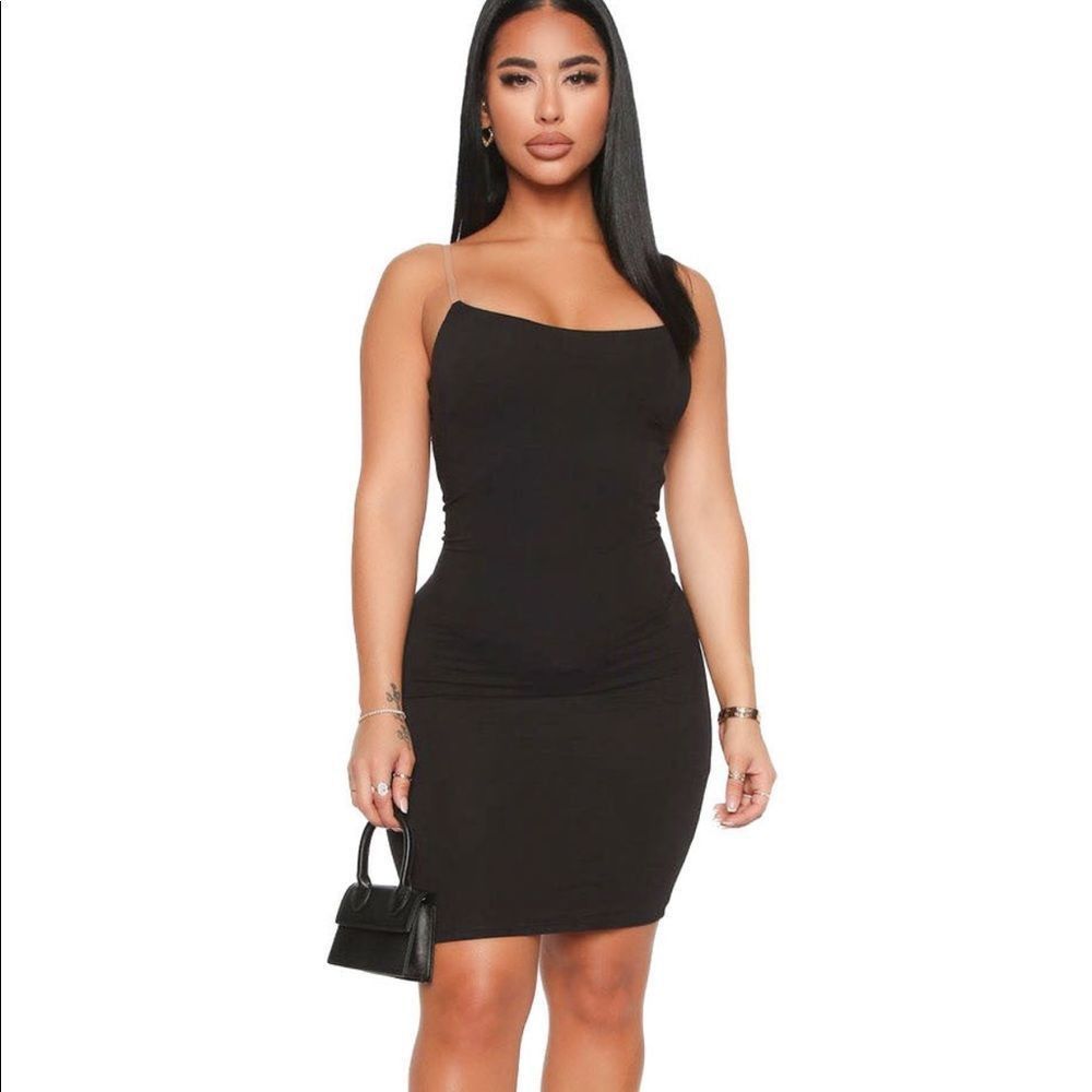 Other Fashion Nova Black Bodycon Mini Dress Size Small Spaghetti S Size S / US 4 / IT 40 - 1 Thumbnail