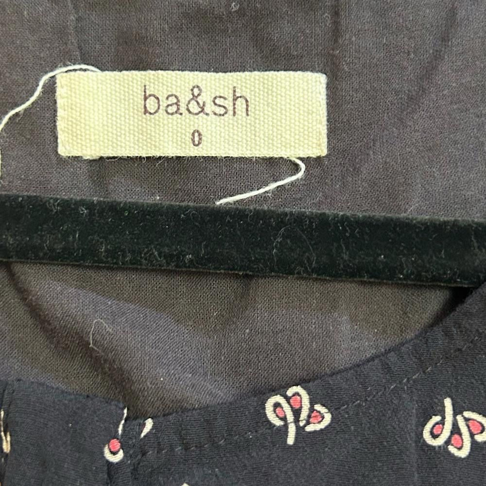 Wilkes Bashford ba&sh l Black Tewis Blouse Size 0 Size XS / US 0-2 / IT 36-38 - 7 Thumbnail