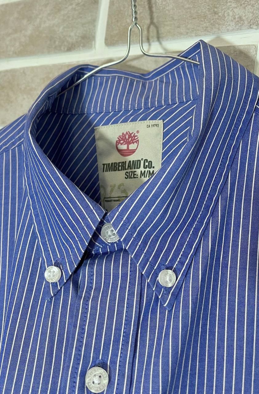 Timberland Timberland Casual Shirt Blue Striped Button Down Long Sleeve Size US M / EU 48-50 / 2 - 2 Thumbnail