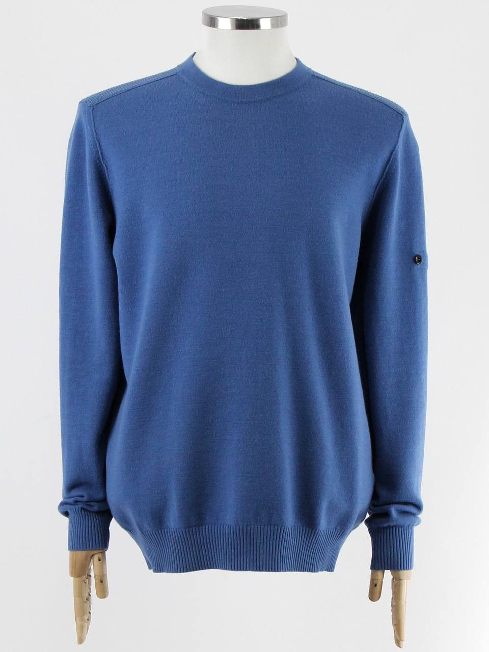 Stone Island STONE ISLAND Blue wool sweater Size US XL / EU 56 / 4 - 1 Thumbnail