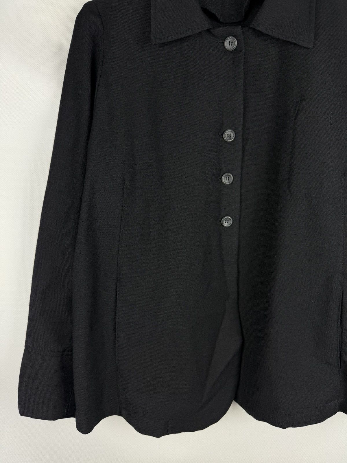 hannes roether Hannes Roether Ladies Avant-garde Wool Blazer Jacket Size M Size M / US 6-8 / IT 42-44 - 7 Thumbnail