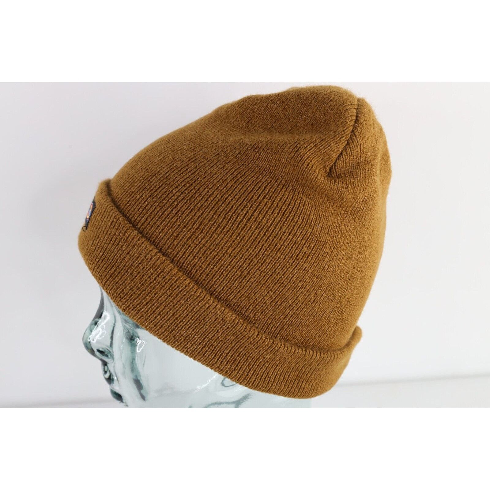 Dickies × Vintage Vintage Dickies Spell Out Box Logo Ribbed Knit Winter Beanie Size ONE SIZE - 3 Thumbnail