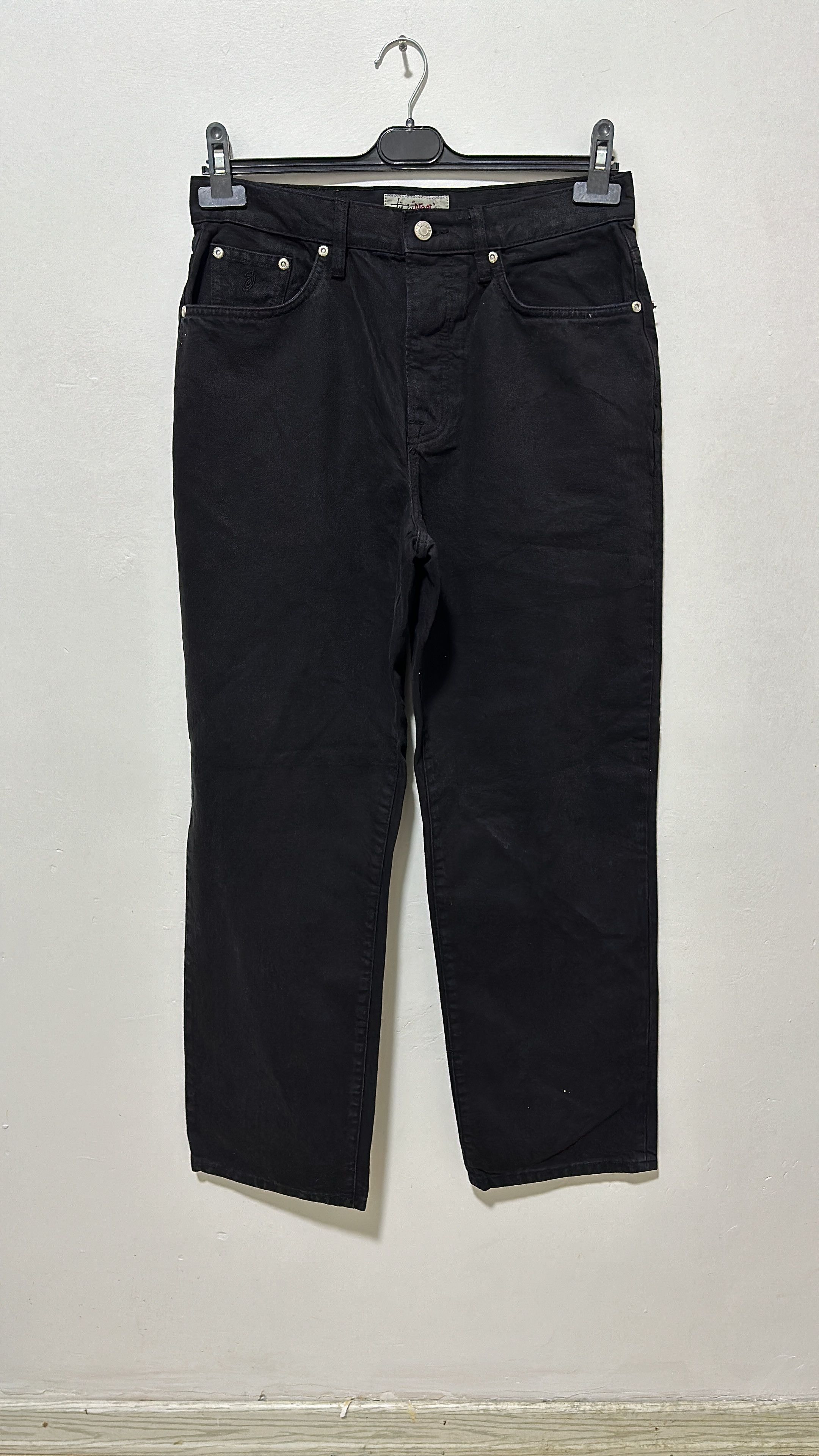 Stussy Stussy Swirl logo Big Ol Jean Denim Black Size 28 Size US 28 / EU 44 - 2 Thumbnail