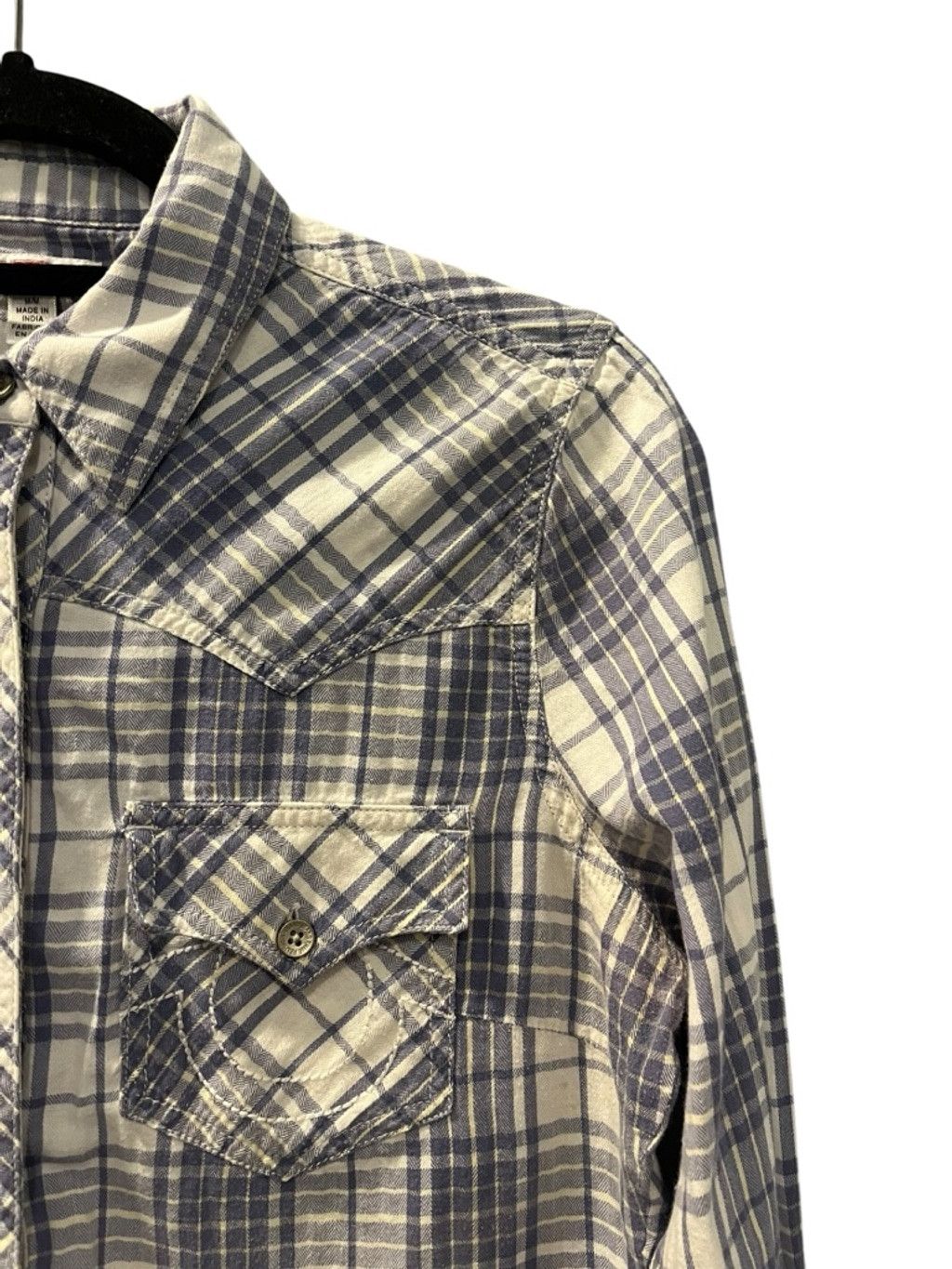 True Religion True Religion Long Sleeve Plaid Western Button Up Shirt Med Size M / US 6-8 / IT 42-44 - 2 Thumbnail