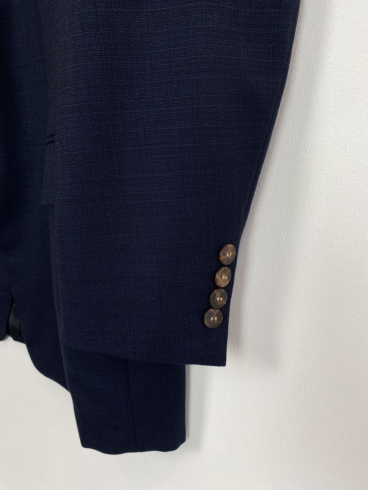 Designer Canali Pure Wool Two Buttons Blazer Jacket Men’s 56 Blue Size 54R - 6 Thumbnail