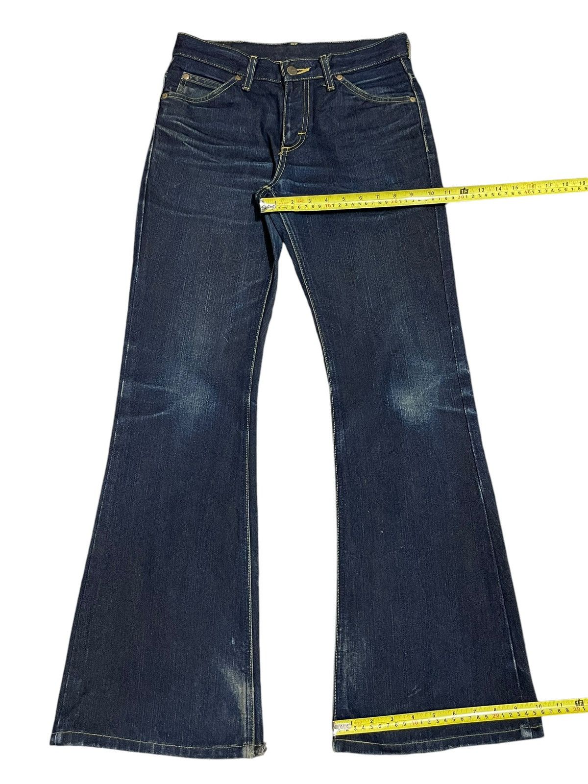 Lee Vintage Y2K Lee Riders Indigo Wash Frayed Flare Jeans Size US 29 - 19 Thumbnail