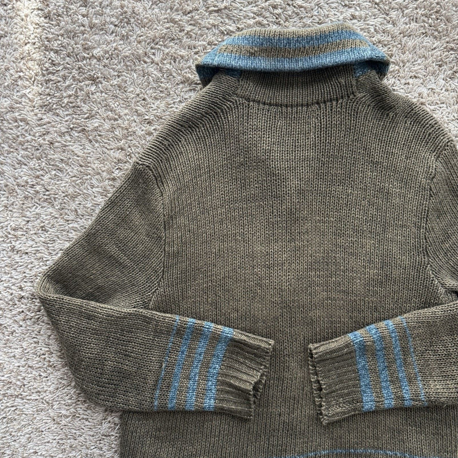 RRL Ralph Lauren × Ralph Lauren RRL Ralph Lauren Shawl Collar Cardigan Sweater Brown Linen Size US L / EU 52-54 / 3 - 5 Thumbnail