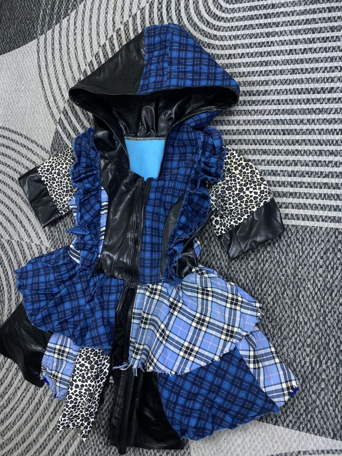 Japanese Brand Vintage Japanese Fashion Custom Checked Leopard Print Dress Size XS / US 0-2 / IT 36-38 - 4 Thumbnail