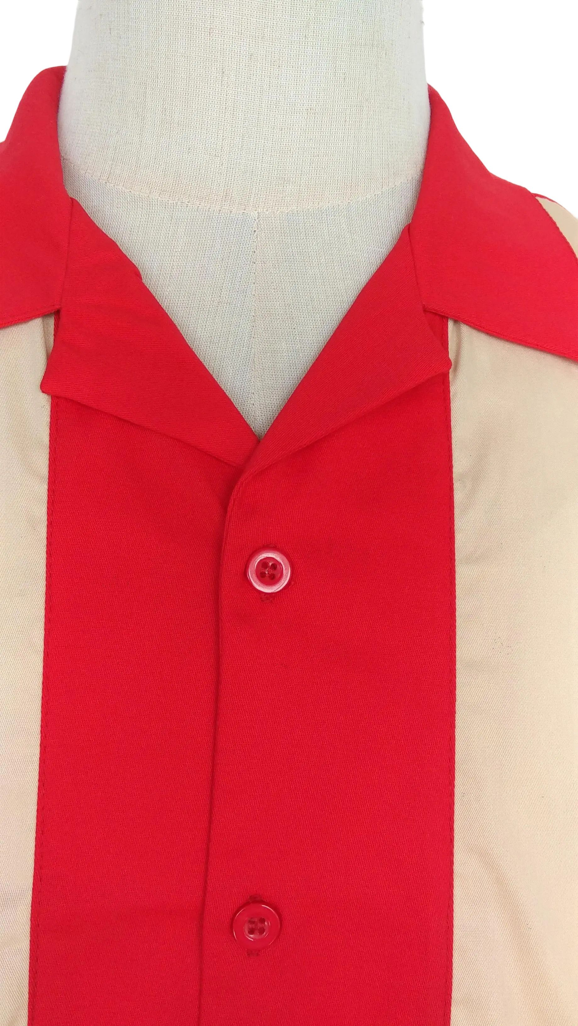Other Retro Two-tone Men Shirt Solid Casual Shirt Red Size US L / EU 52-54 / 3 - 5 Thumbnail