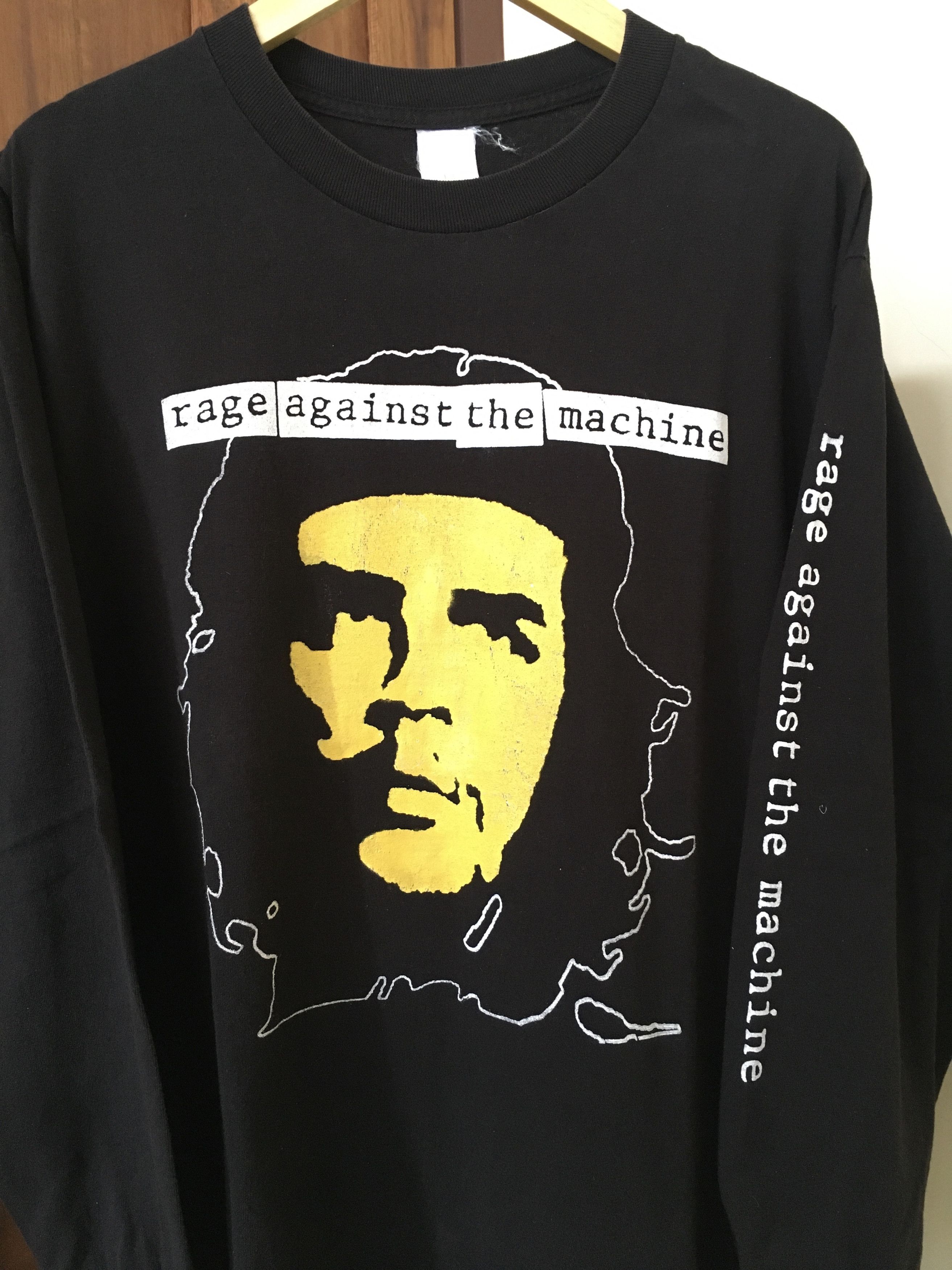 Vintage Rage Against The Manchin Long Sleeve Vintage Shirt Size US L / EU 52-54 / 3 - 3 Thumbnail