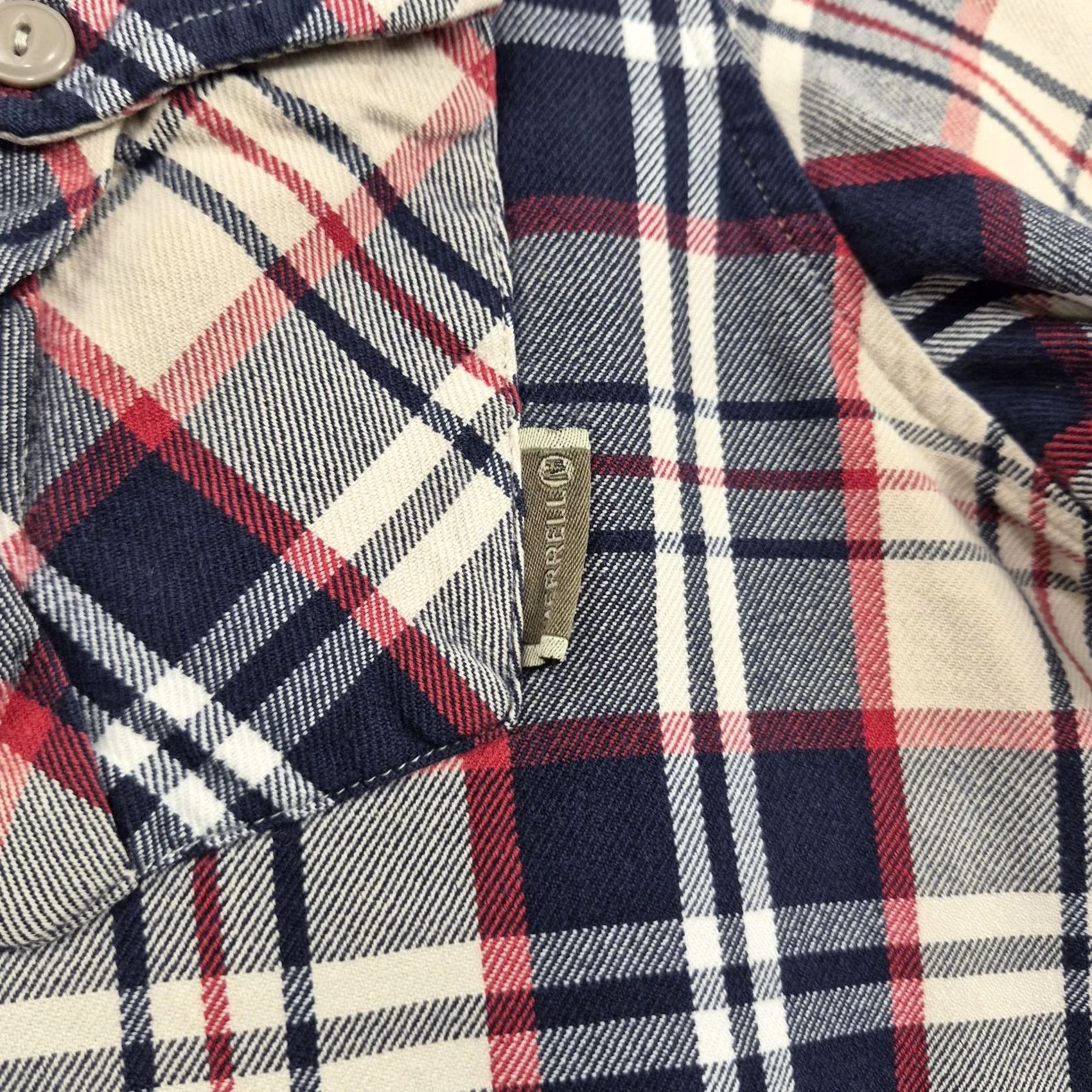 Merrell Merrell Button Up Flannel Shirt Mens M Plaid Long Sleeve Multicolor Patrotic USA Western 90s California Outdoor Patriotic Shirt Size US M / EU 48-50 / 2 - 7 Thumbnail