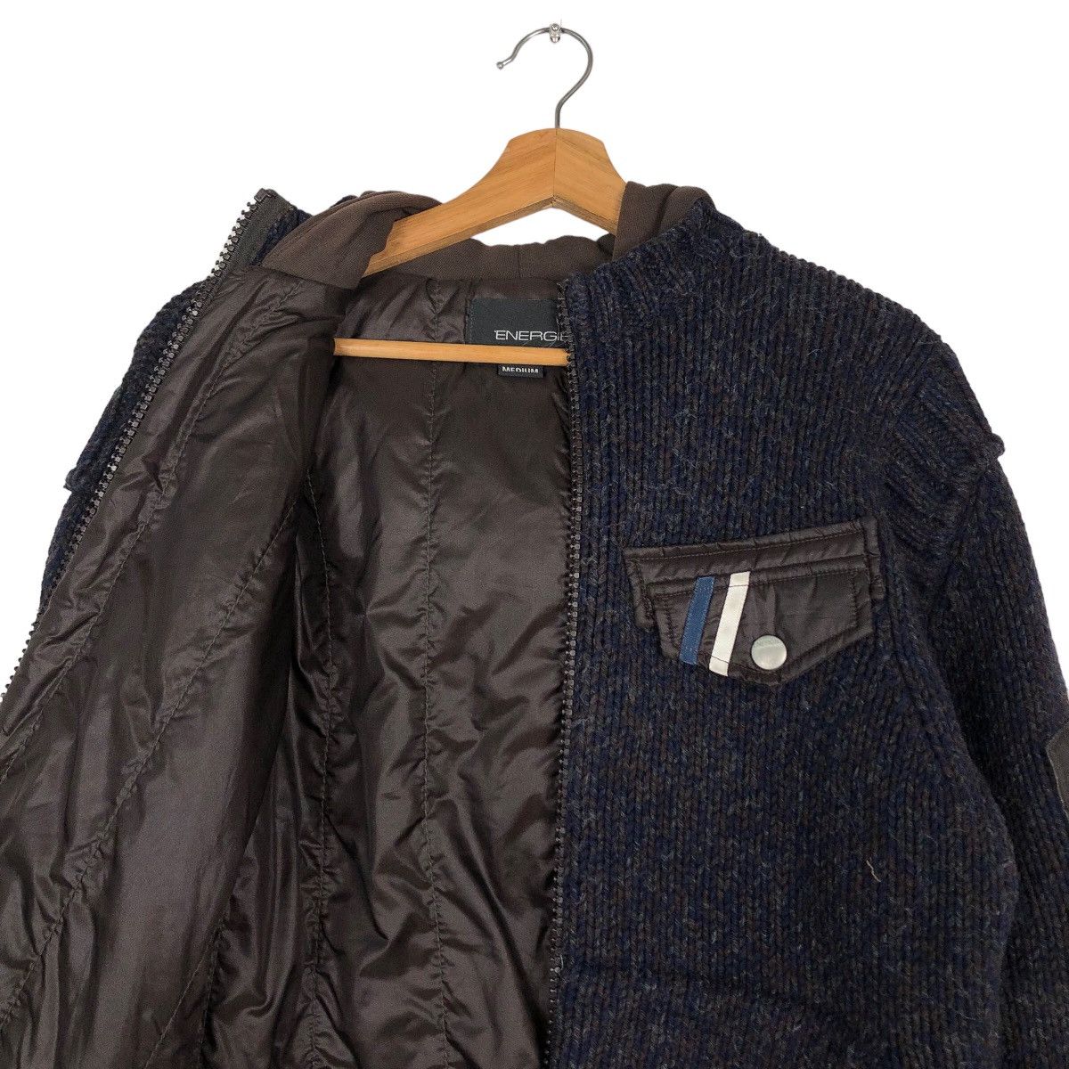 If Six Was Nine 🔥Punk Biker Jacket Corduroy Energie Sixty Zipper Size US M / EU 48-50 / 2 - 14 Thumbnail
