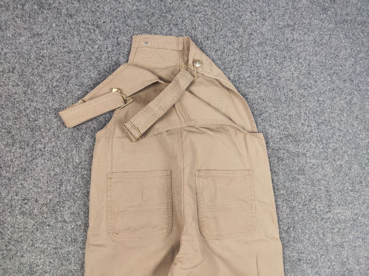 Carhartt Carhartt Wip bib overall w Canvas Beige Suit Vintage Style Size 32" / US 10 / IT 46 - 8 Thumbnail