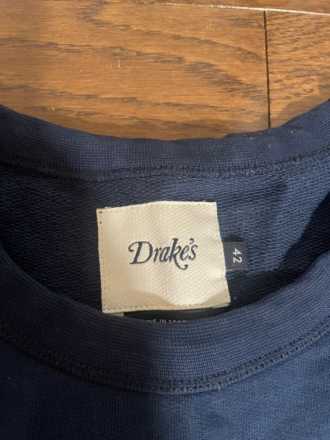 Drake's Drake's X Black Ivy Logo Embroidered Cotton Sweatshirt Size US L / EU 52-54 / 3 - 3 Thumbnail
