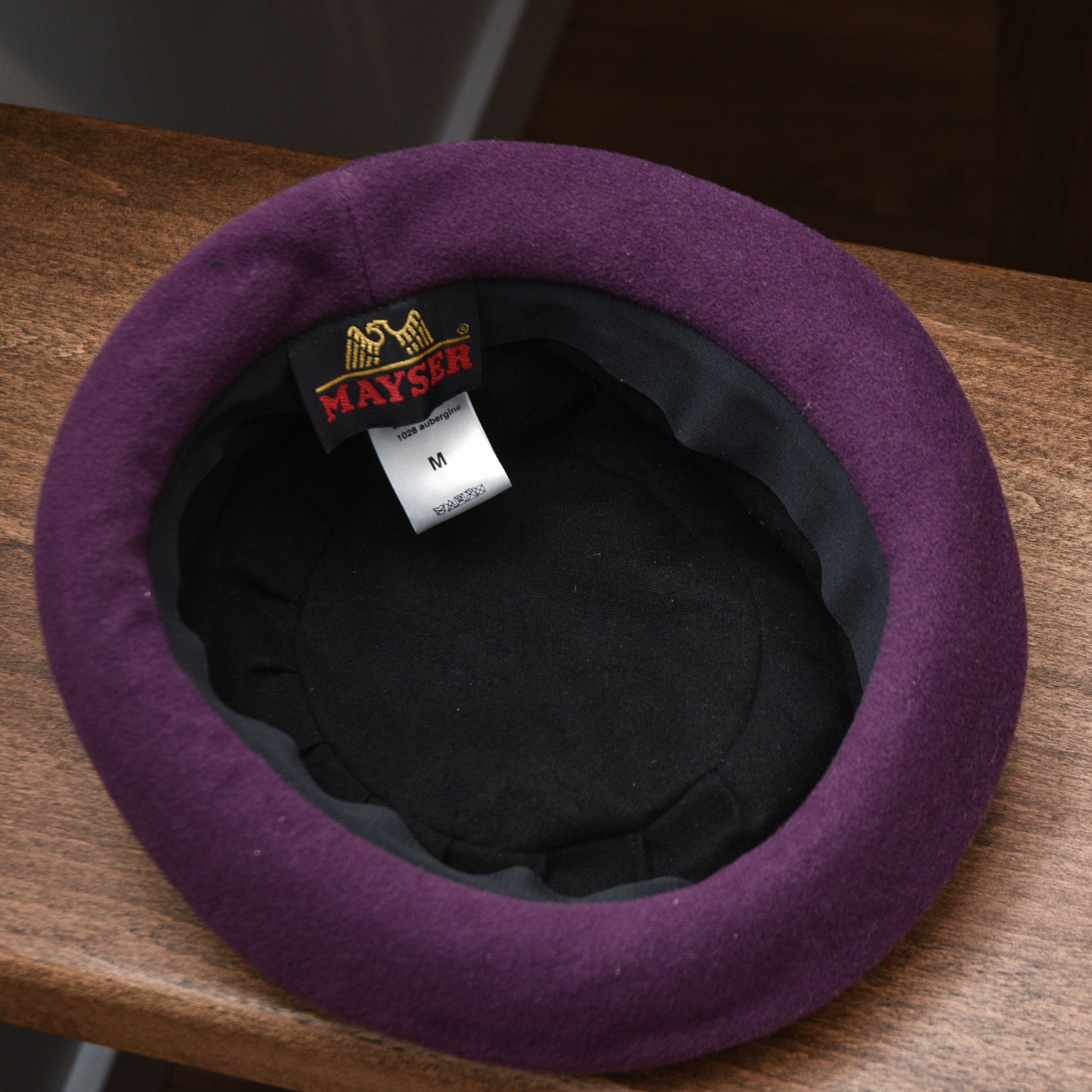 John Mayer Vintage Mayser Pascal Wool Felt Cloche Hat Aubergine Purple Size ONE SIZE - 7 Thumbnail