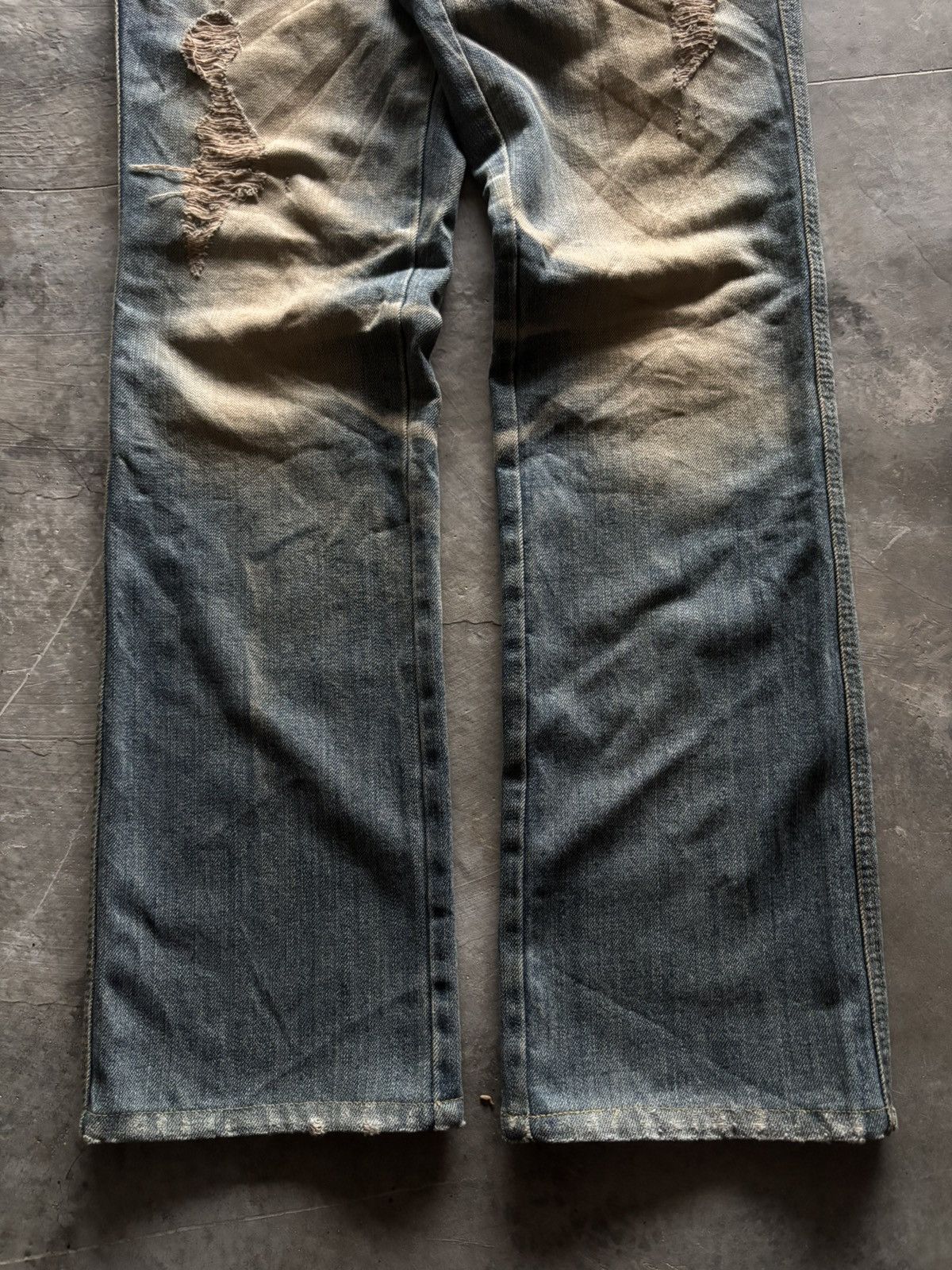 If Six Was Nine LOLITA JAPANESE JEANS MUD WASH MUDMAX DISTRESSED RUSTY PUNK Size US 30 / EU 46 - 13 Thumbnail