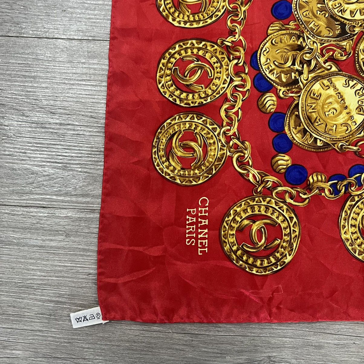 Chanel Chanel silk scarf vintage Size ONE SIZE - 3 Thumbnail