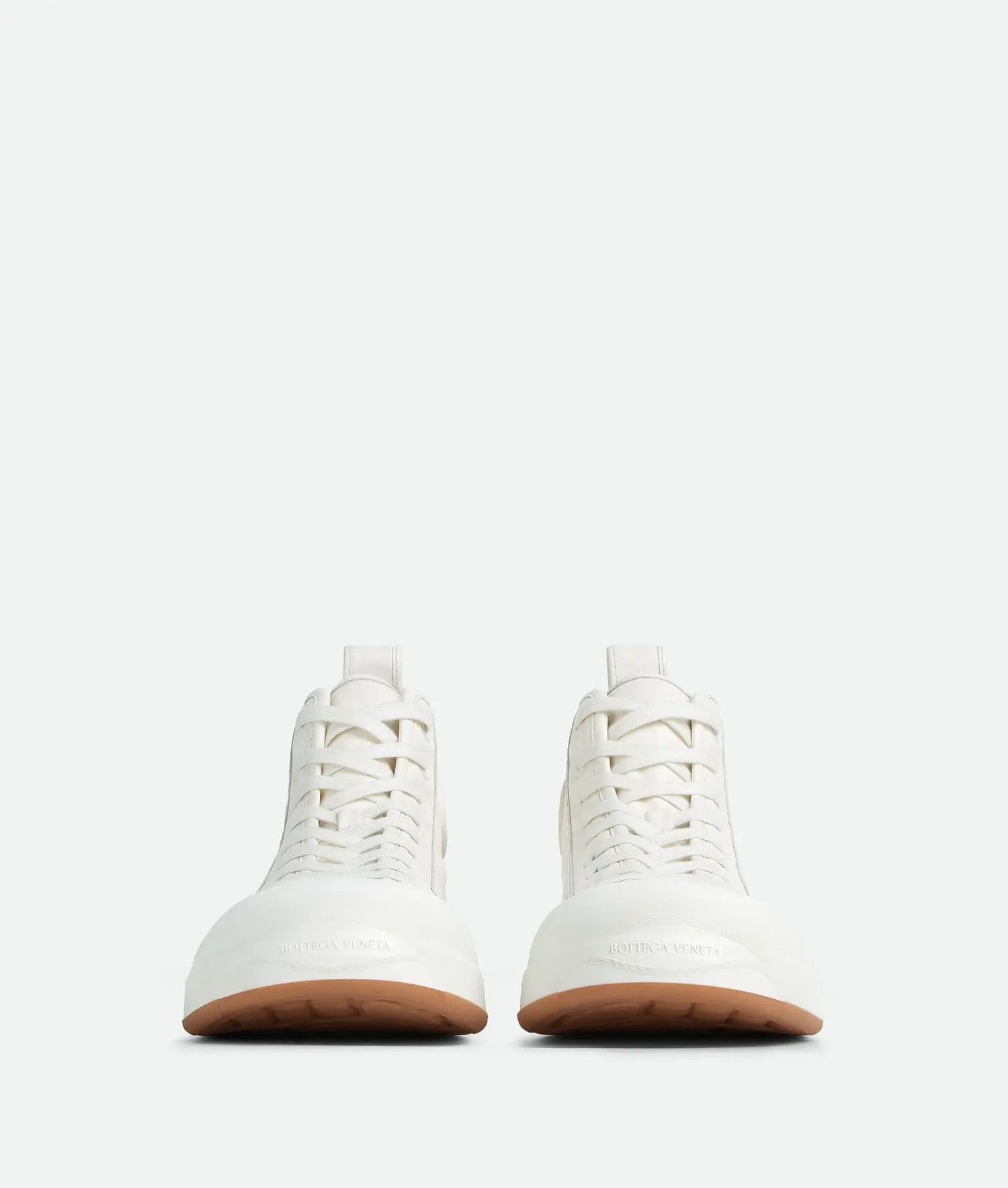 Bottega Veneta o1bcso1str0425 Vulcan Hi-Top Sneakers in White Size US 7 / EU 40 - 2 Thumbnail
