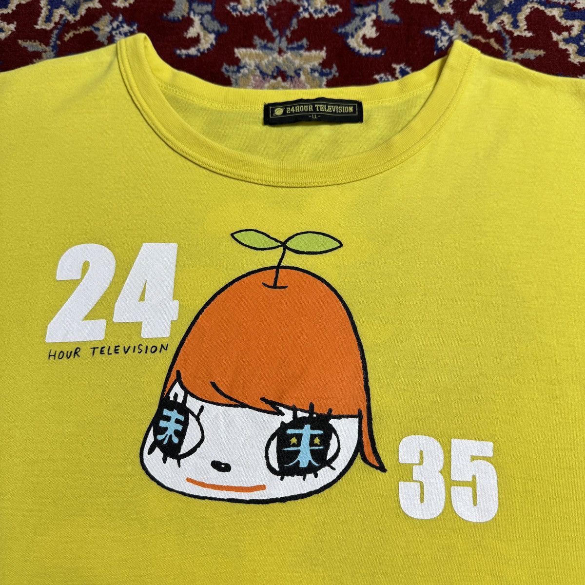 Japanese Brand Yoshitomo Nara x 24 Hour Television tee Japanese Artist y2k Size US L / EU 52-54 / 3 - 1 Thumbnail